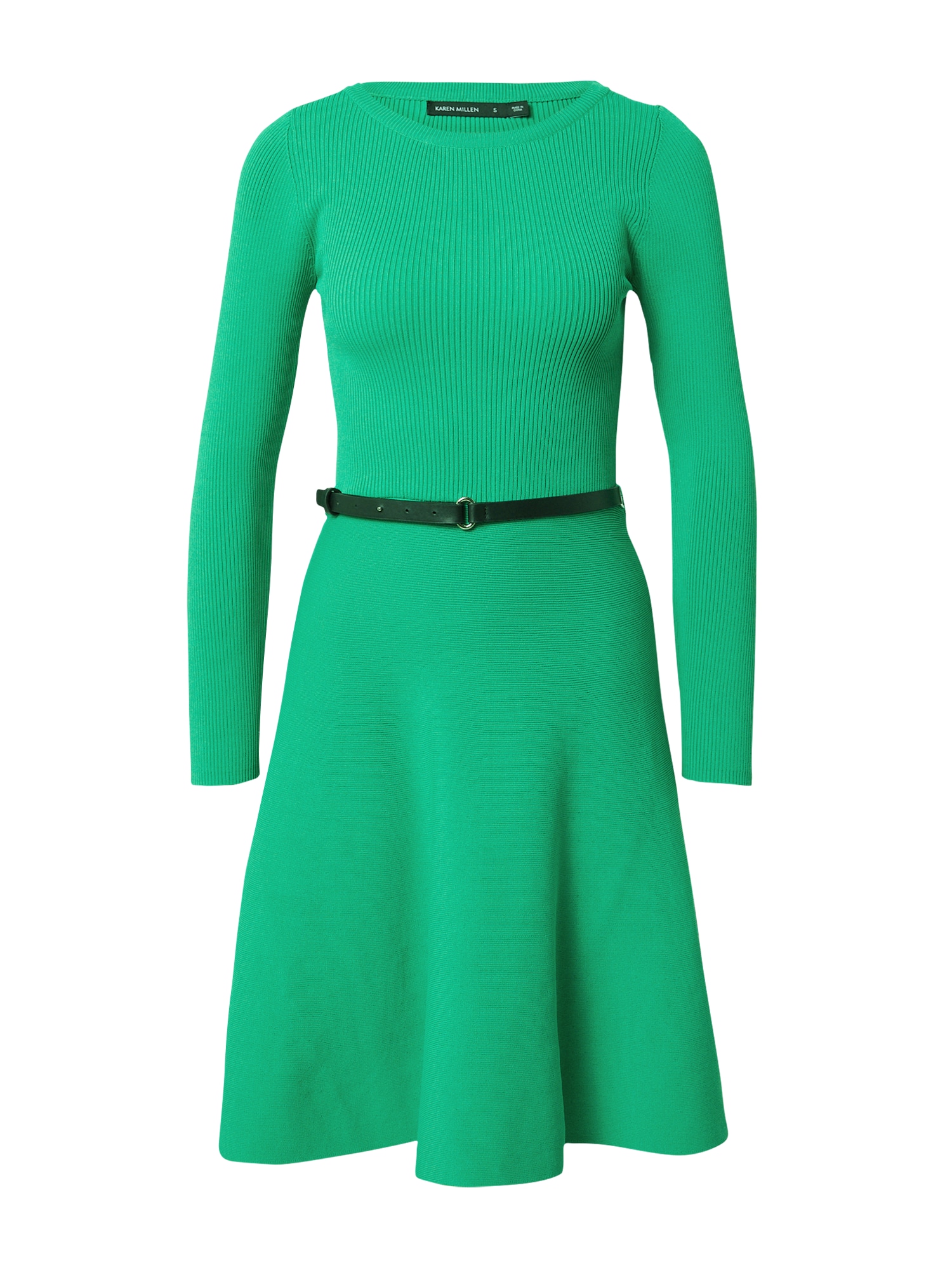 Karen Millen Megzta suknelė šviesiai žalia / juoda