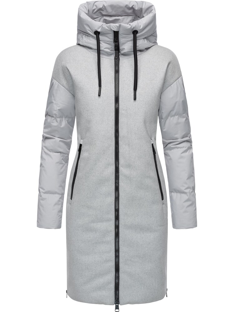 Ragwear Mantel 'Jumana' Damen Größe XL grau / schwarz Wintermantel