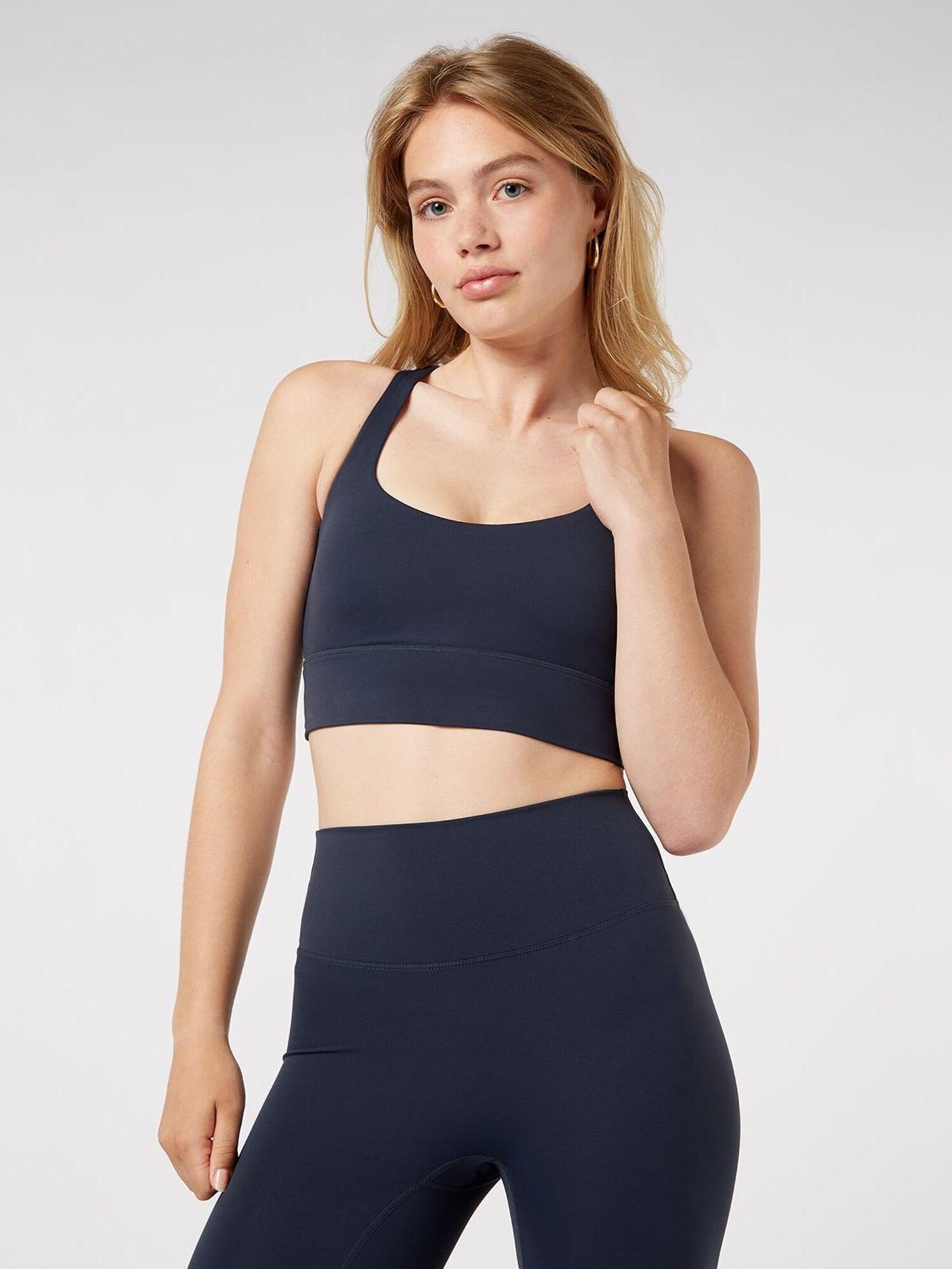 YO-GAYA Sportski grudnjak 'Cross Back Bra' morsko plava
