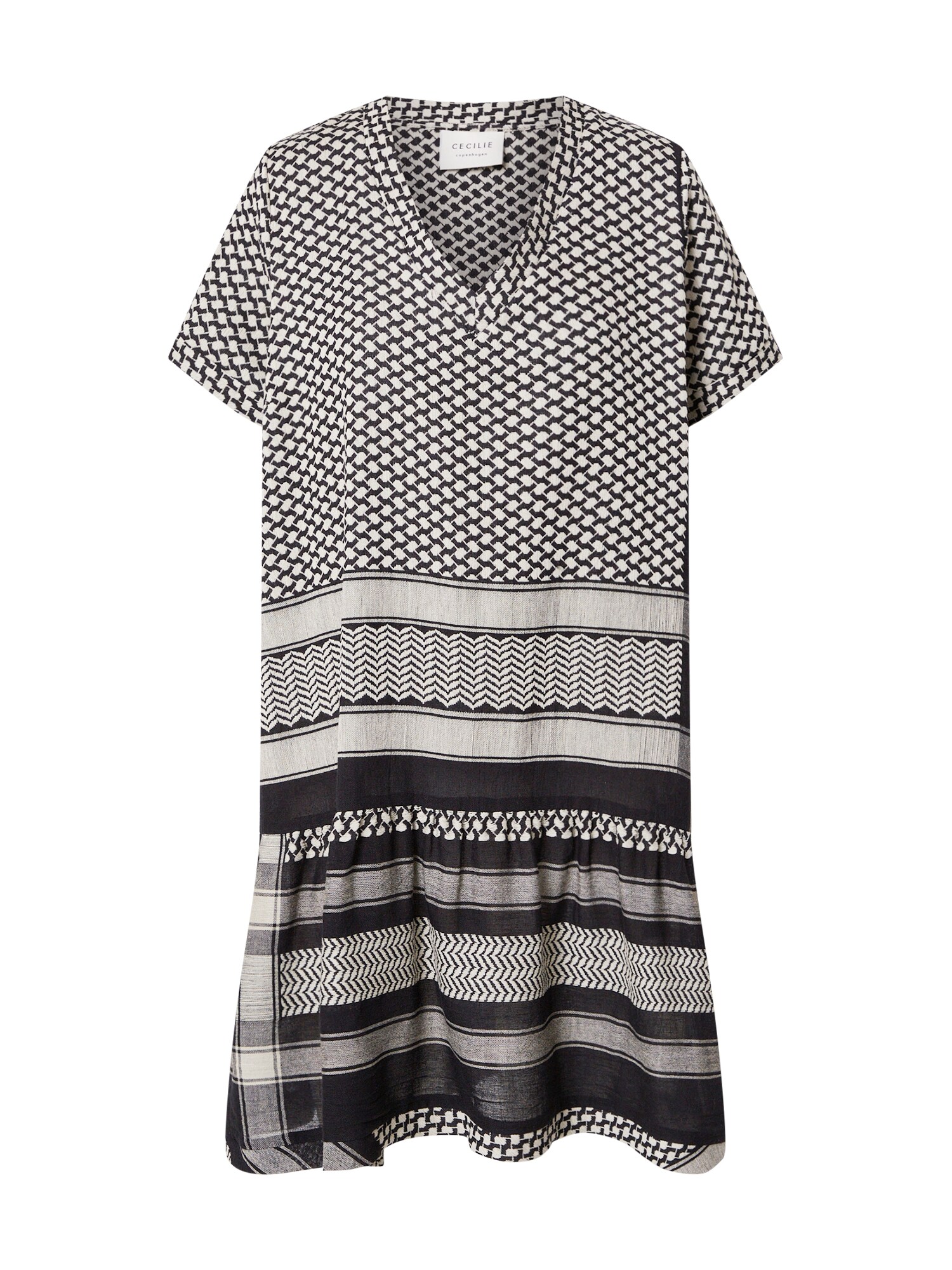 Cecilie Copenhagen Vestido  preto / branco