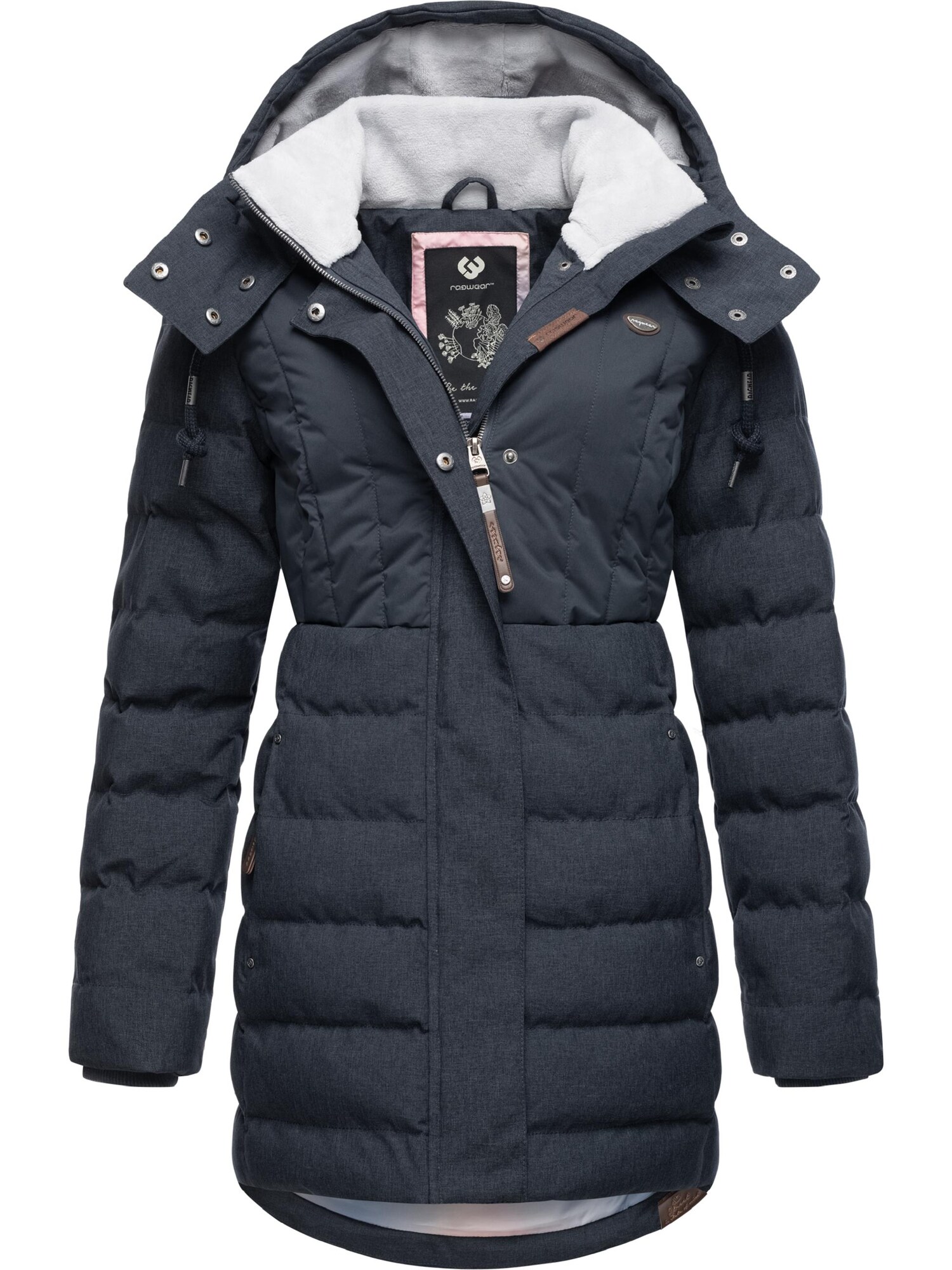 Ragwear Téli parka 'Ashanta'  tengerészkék / világosszürke termék 2. képe