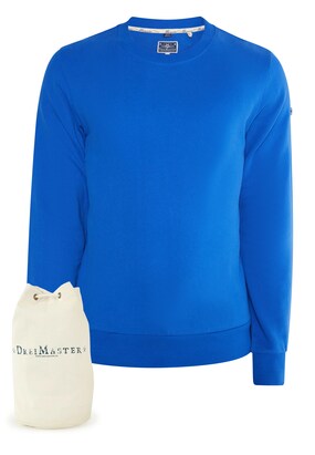 DreiMaster Maritim Sweatshirt Kobaltblauw / Cyaan blauw / Natuurwit