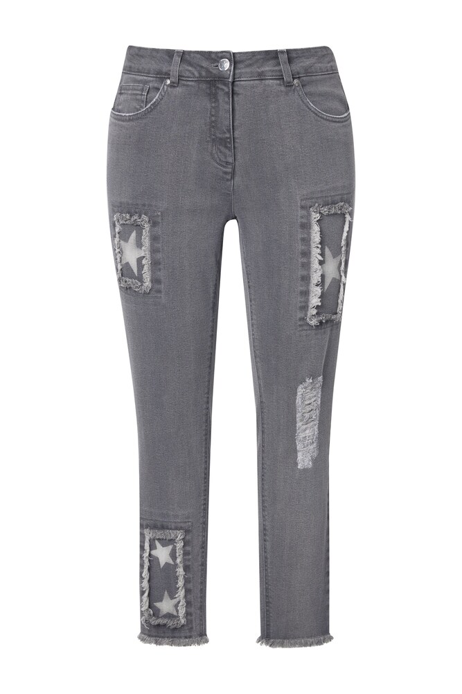 Angel of Style Jeans Damen Größe 43/44 hellgrau / graumeliert