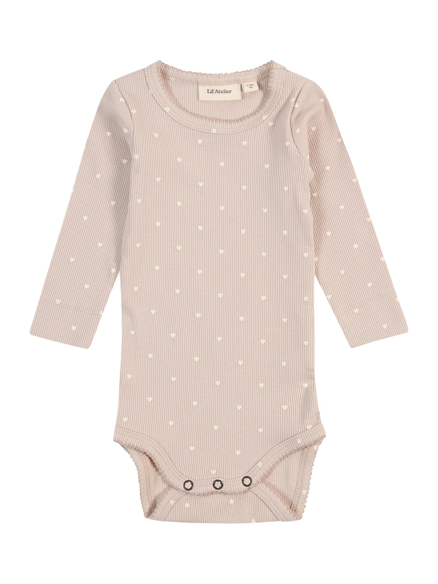 LilAtelier Salopetă/Body NBFGago  bej / alb