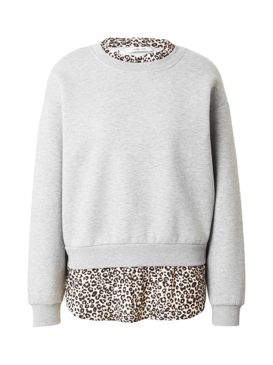 Sweatshirt 'Clara' beige / brun / grå