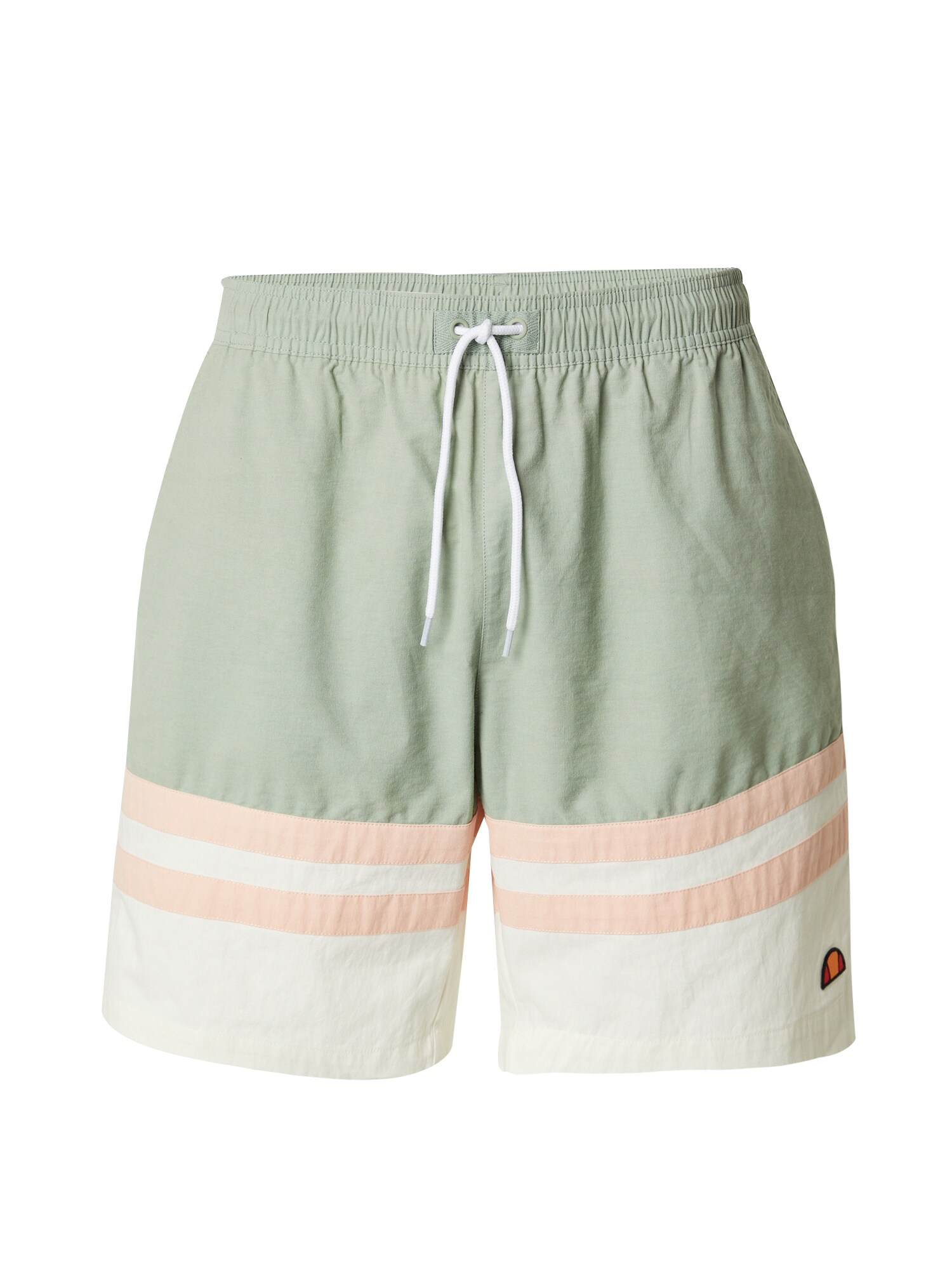 ELLESSE Pantaloni Metuli  verde pastel / portocaliu caisă / alb