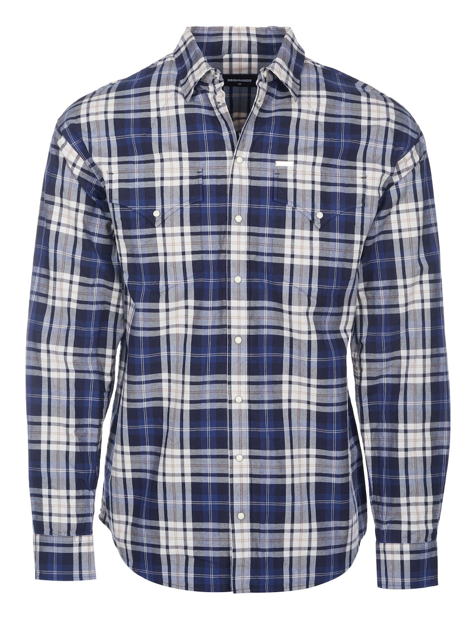 T-shirt 'Dsquared2 Hemd Check Drop blau'