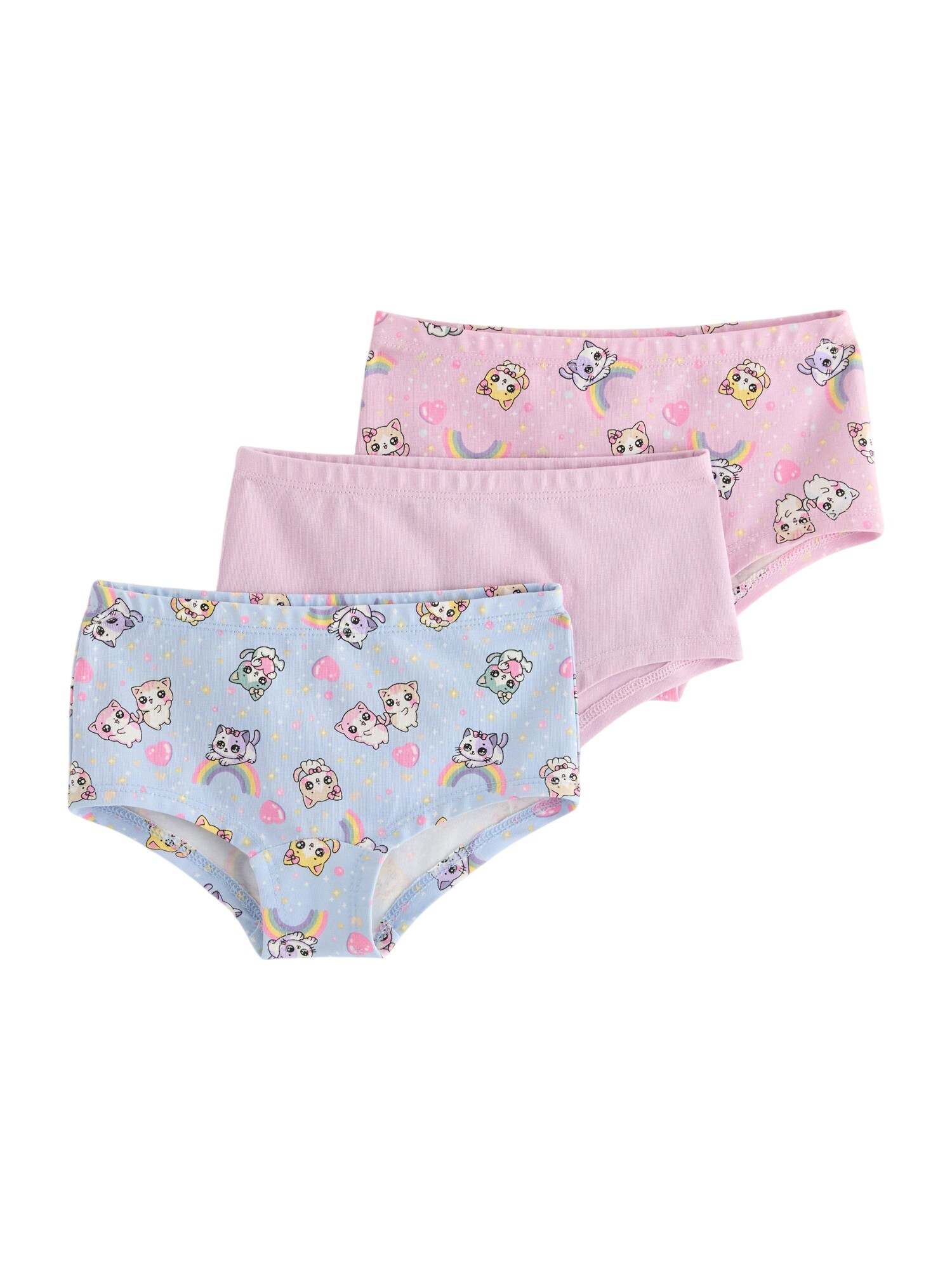 Lindex Alsónadrág 'Kawaii'  pasztellkék / sárga / pasztellila / rózsaszín akciós termékkép 1