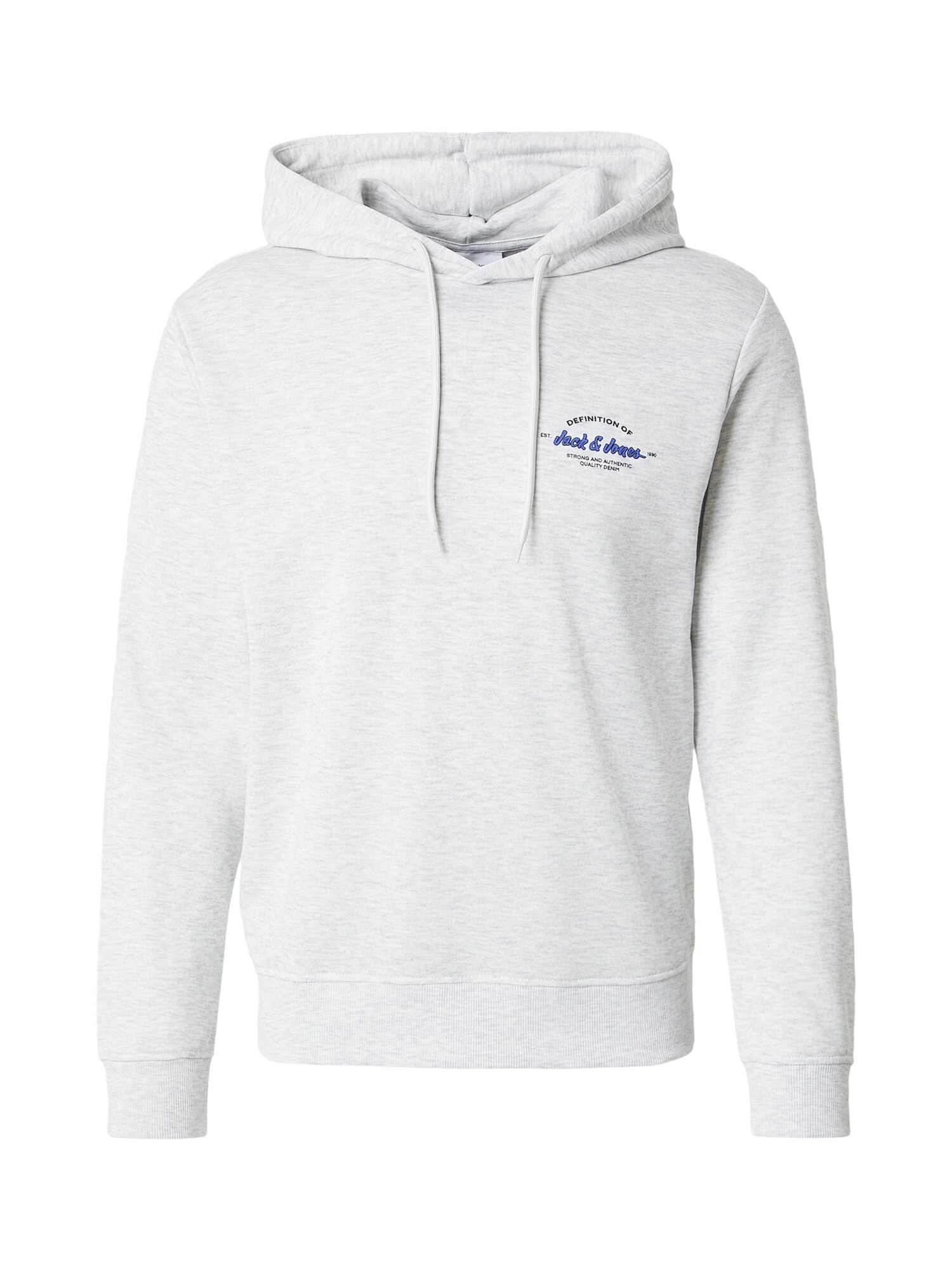JACK & JONES Bluză de molton JJBRANDON  albastru / negru / alb amestacat