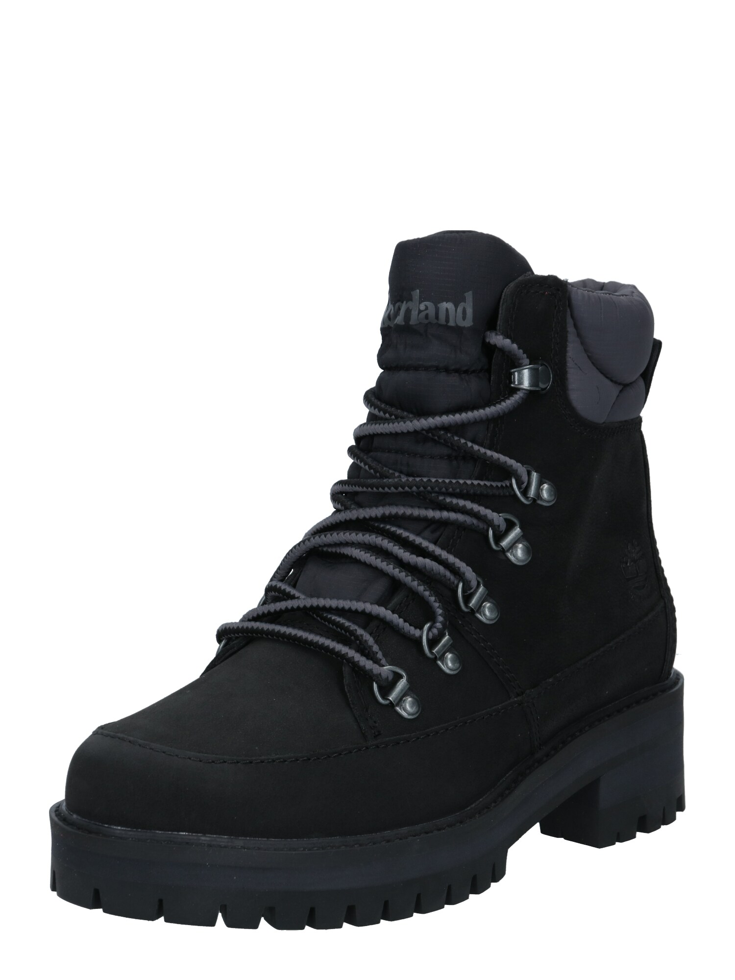 TIMBERLAND Suvarstomieji kulkšnis dengiantys batai 'Courmayeur'  juoda / pilka