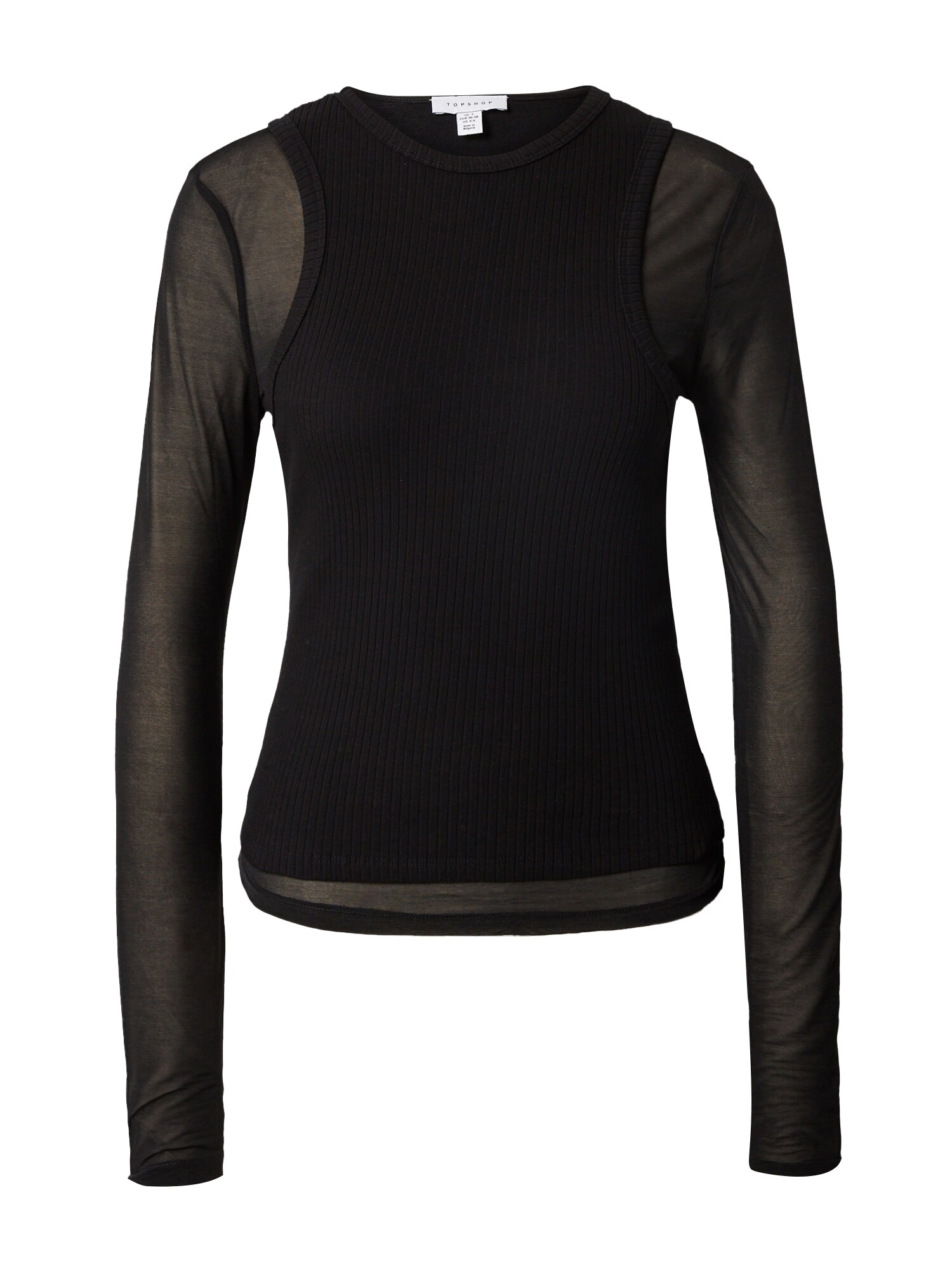 TOPSHOP Tricou  negru