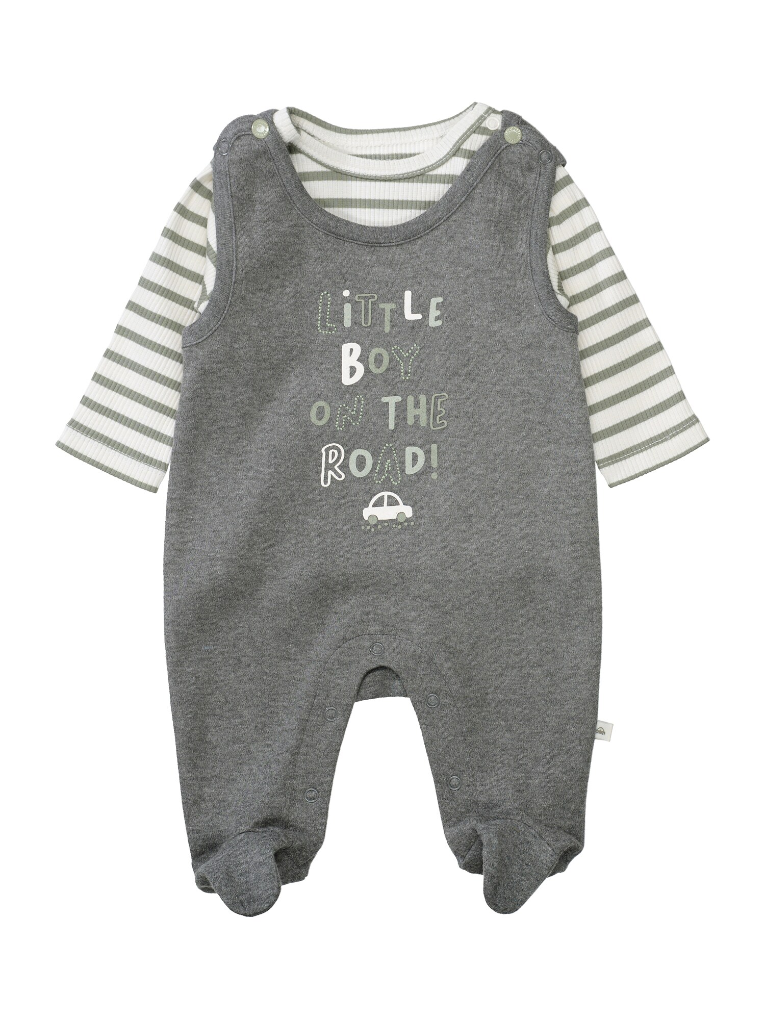 STACCATO Set  gri amestecat / alb