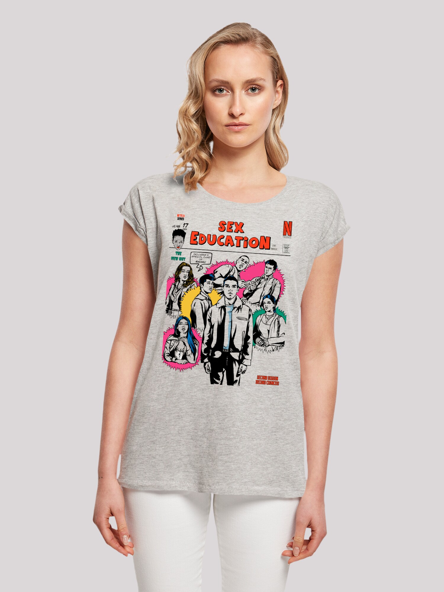 Thumbnail - F4NT4STIC T-Shirt Sex Education Magazine Cover Netflix TV Series
