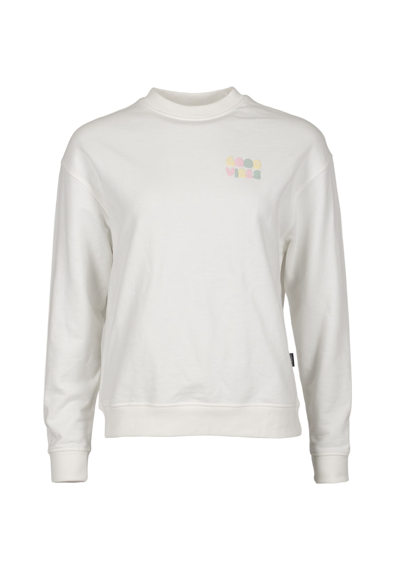 Kleinigkeit Sudadera 'Big Vibes' amarillo pastel / verde pastel / rosa pastel / blanco