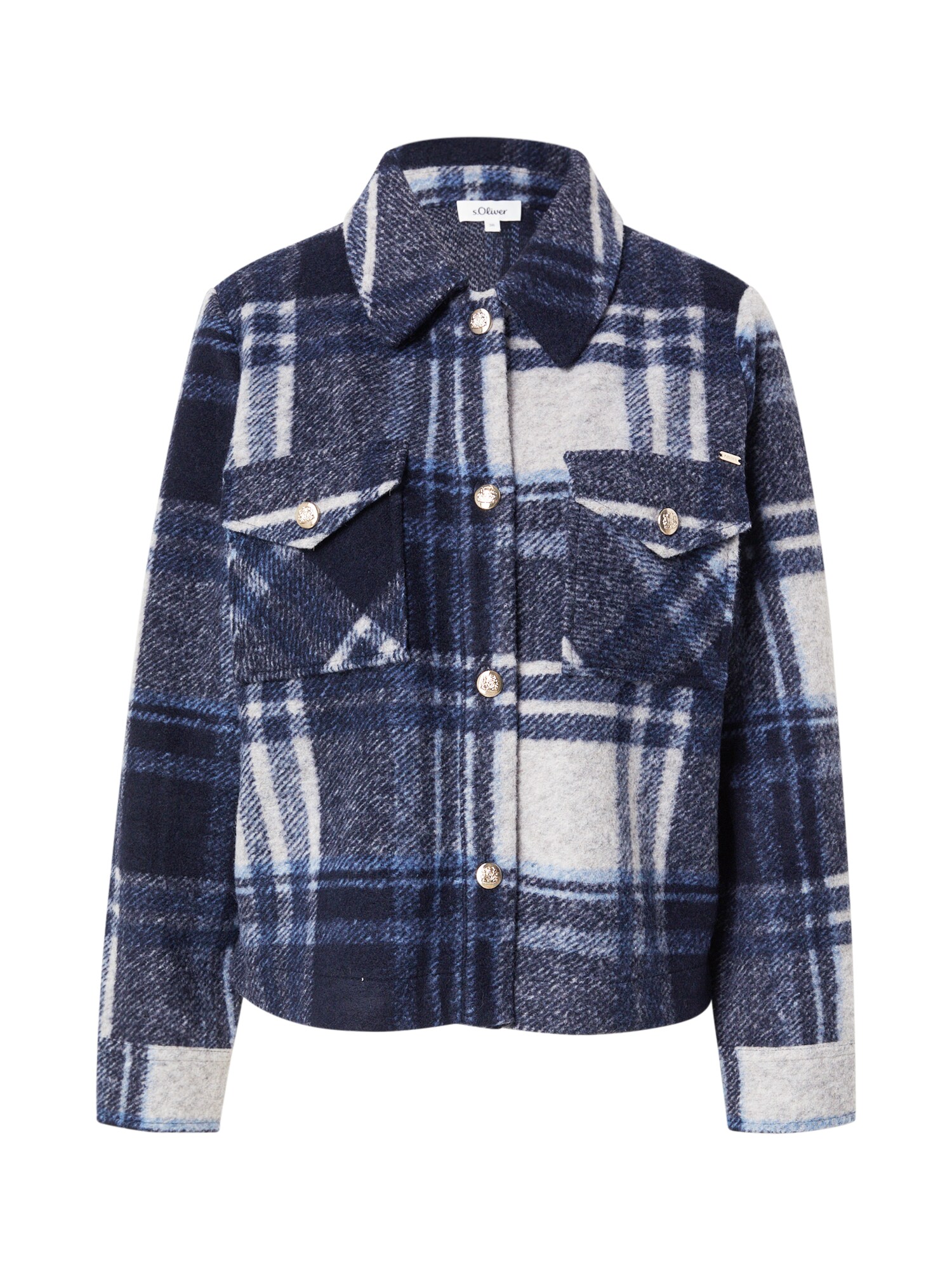 S.Oliver Tussenjas Navy / Donkerblauw / Lichtgrijs