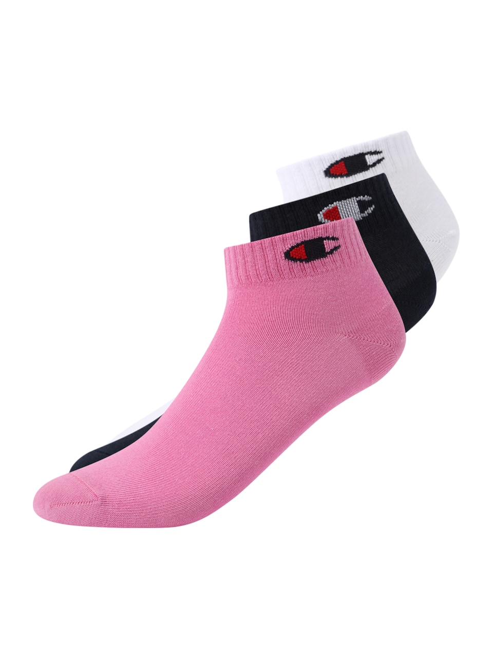 Sockor nattblå / rosa / röd