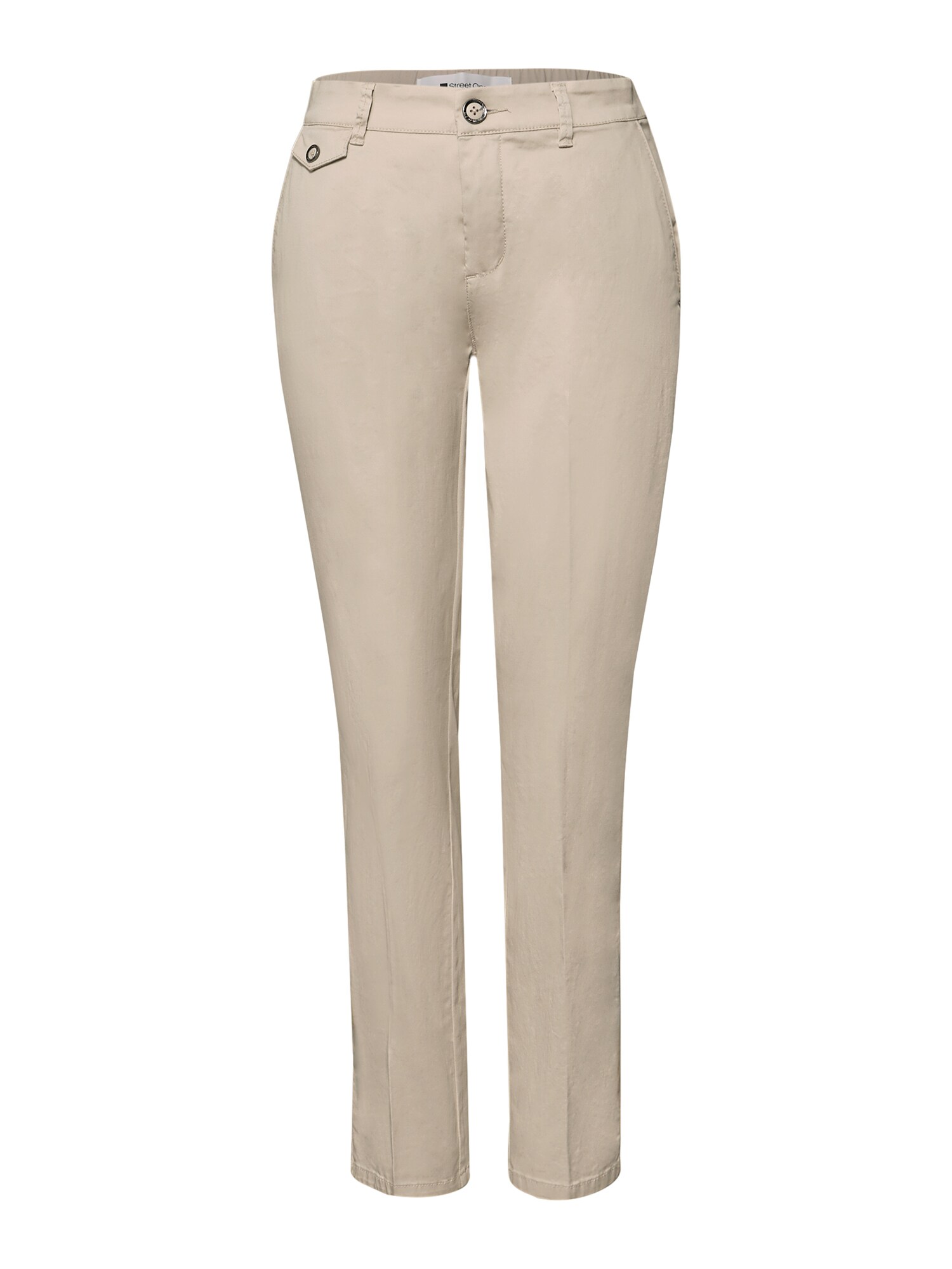 STREET ONE Pantaloni cu dungă  alb kitt