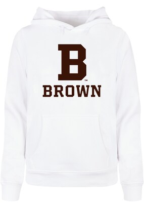 Merchcode Sweatshirt ‘Brown University’ Donkerbruin / Wit