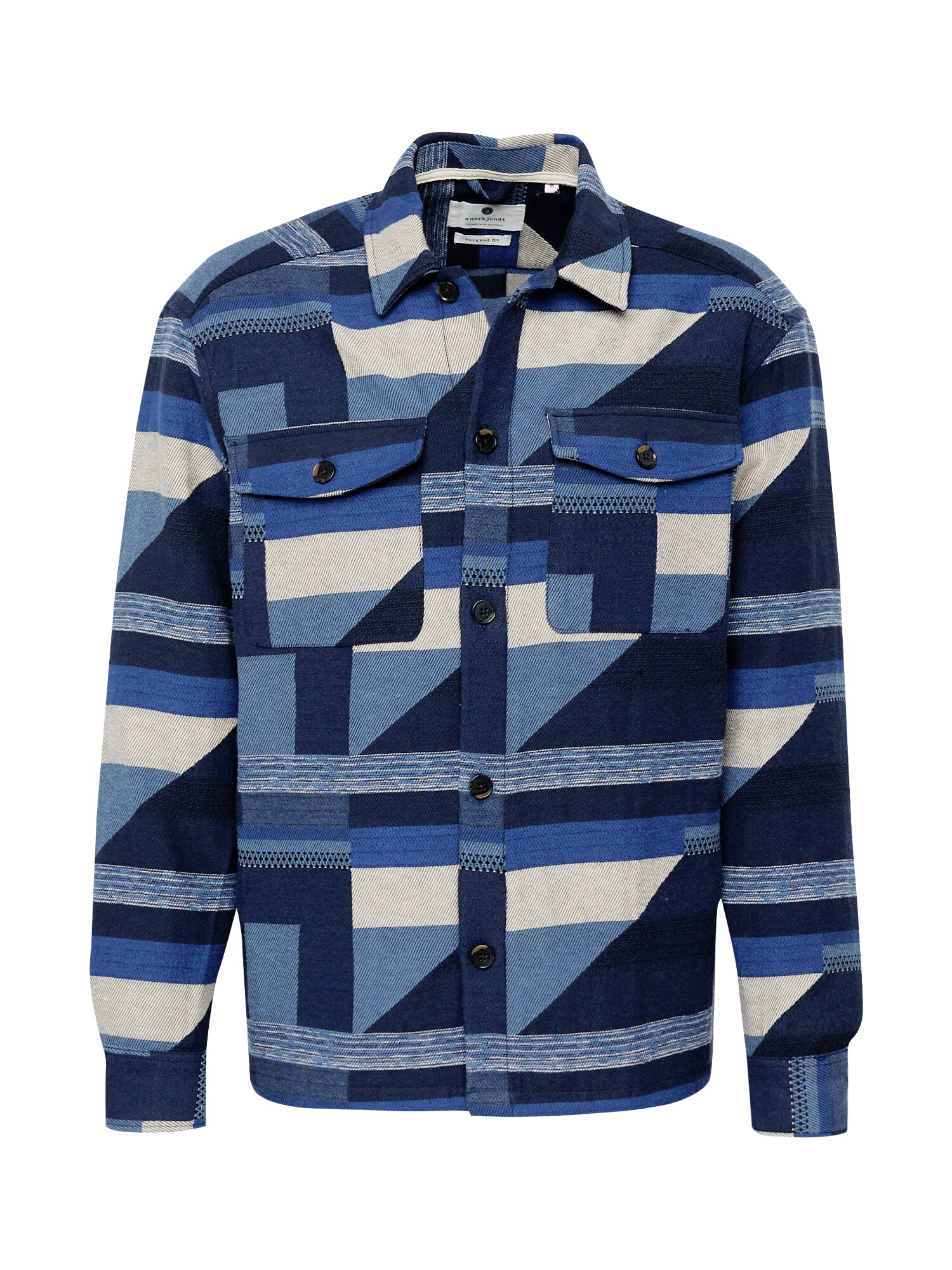 anerkjendt Casaco meia-estação 'AKOTTO'  navy / azul pombo / branco