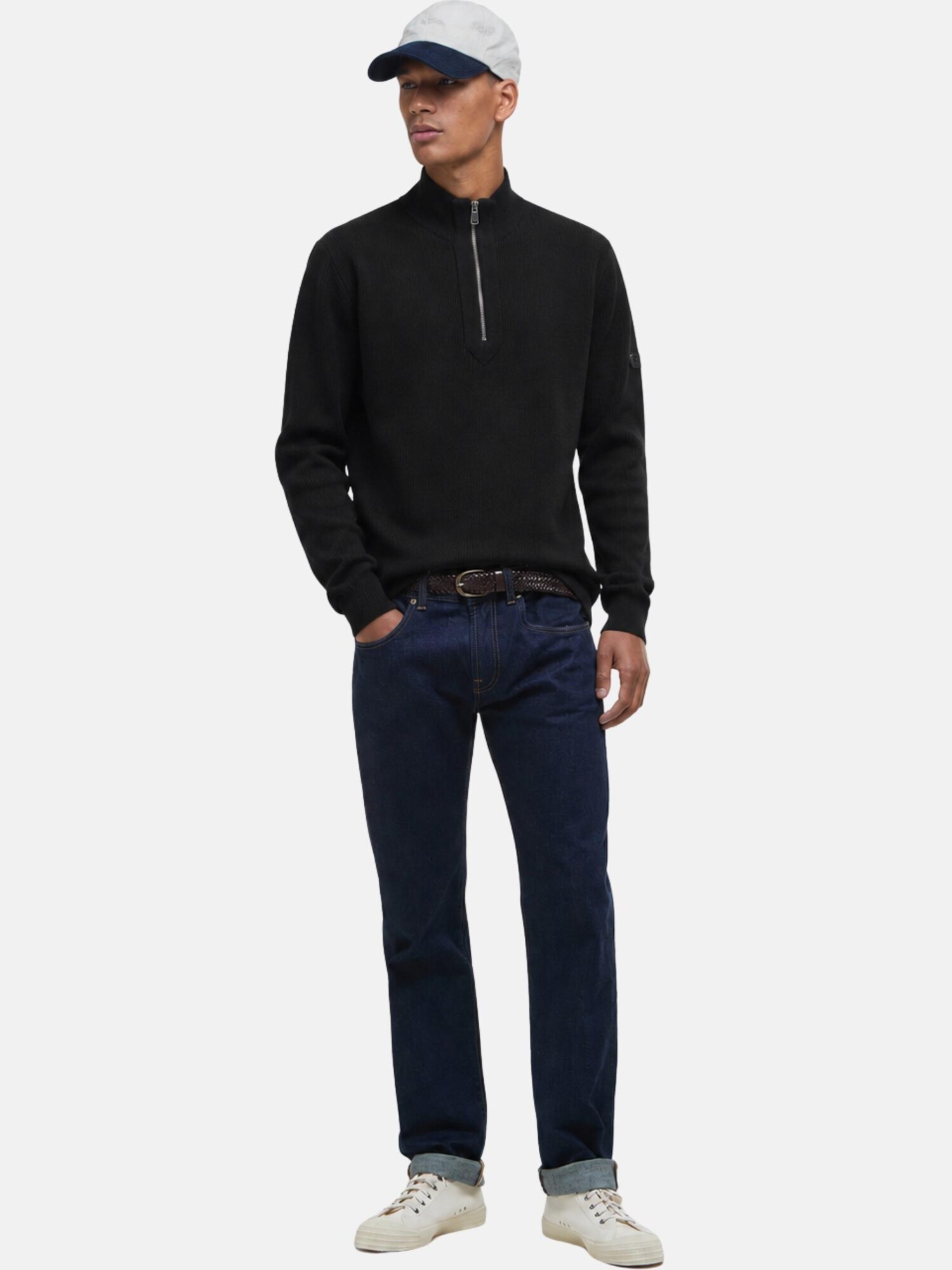 Barbour International Jersey negro – imagen 2