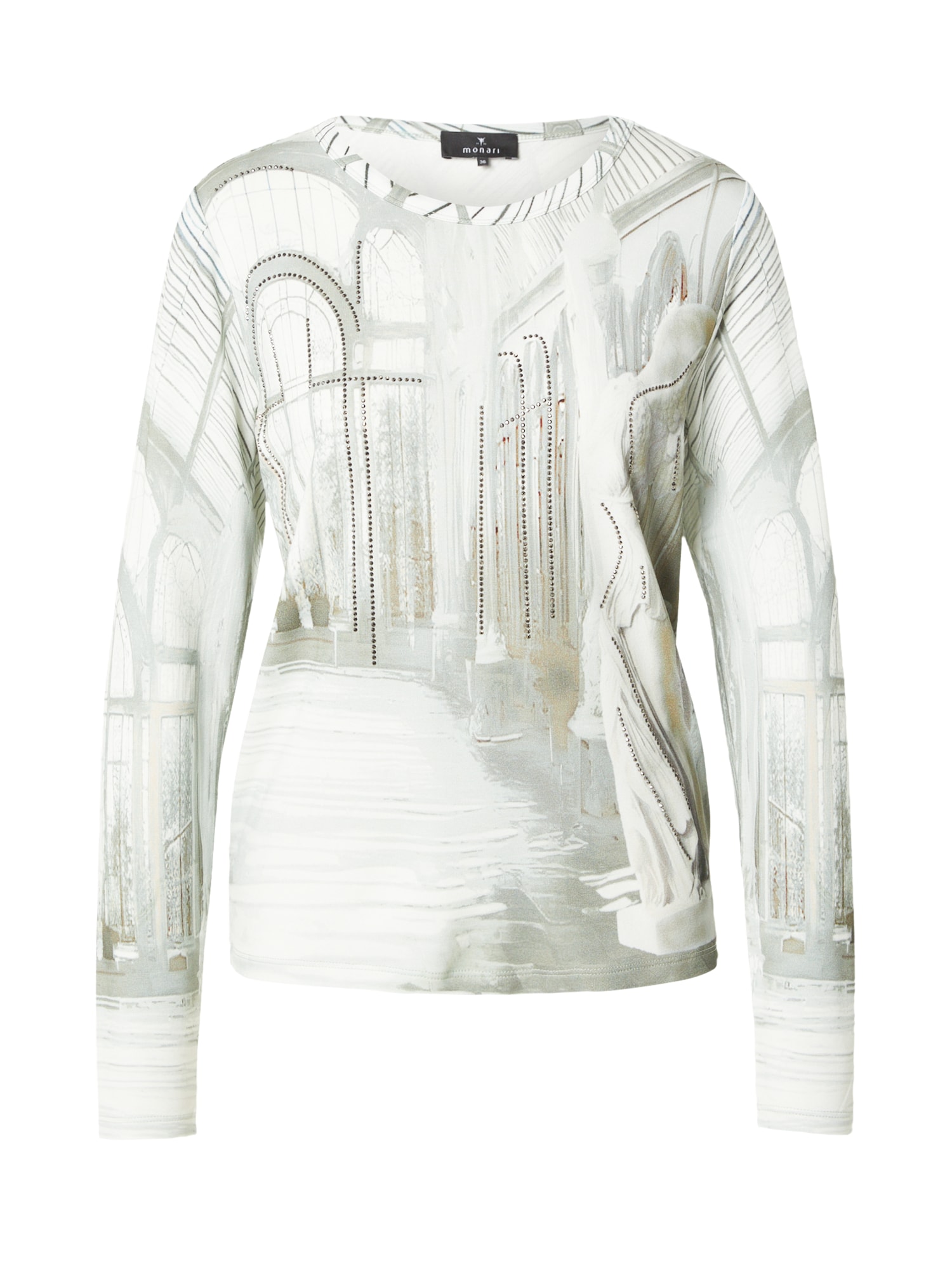 monari Tricou  fildeş / gri / oliv