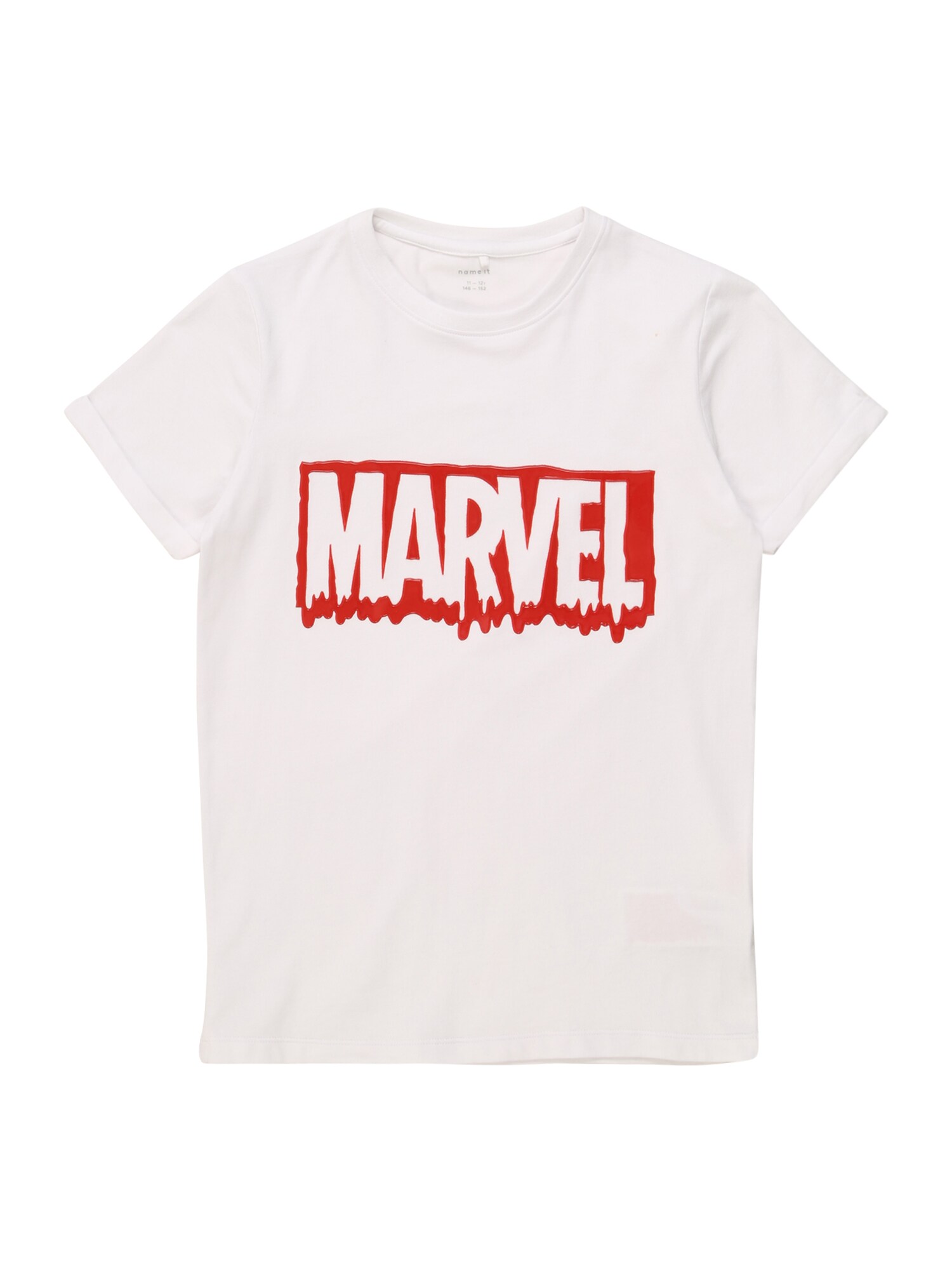 NAME IT Marškinėliai 'Marvel Sejer'  raudona / balkšva