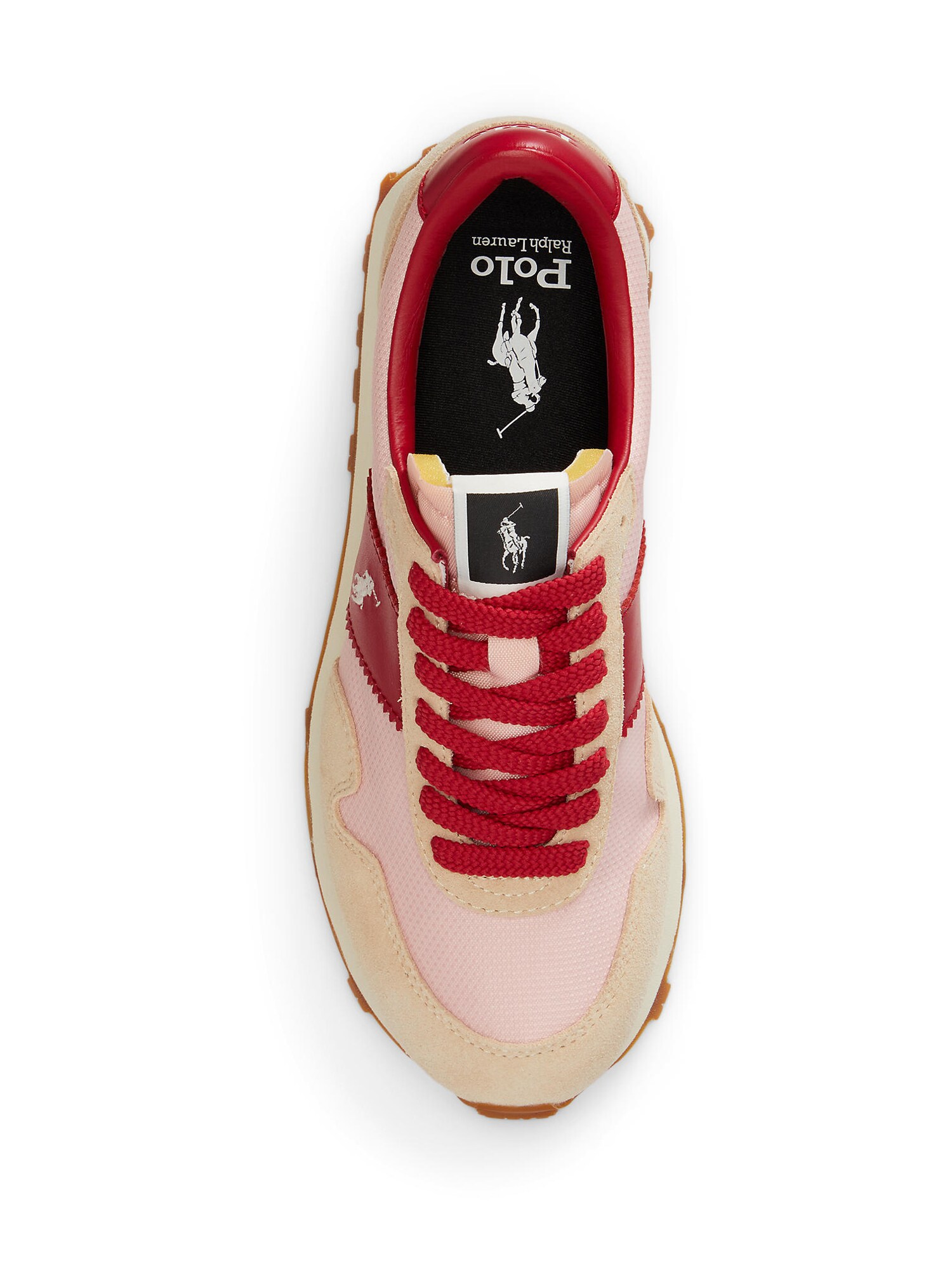 Polo Ralph Lauren Zapatillas deportivas bajas rosa / talco / rojo – imagen 3