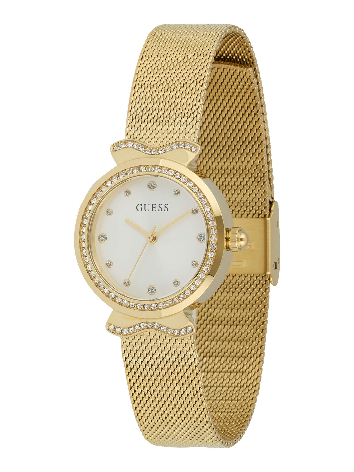 Guess Analoog Horloge 'Bejeweled' Goud