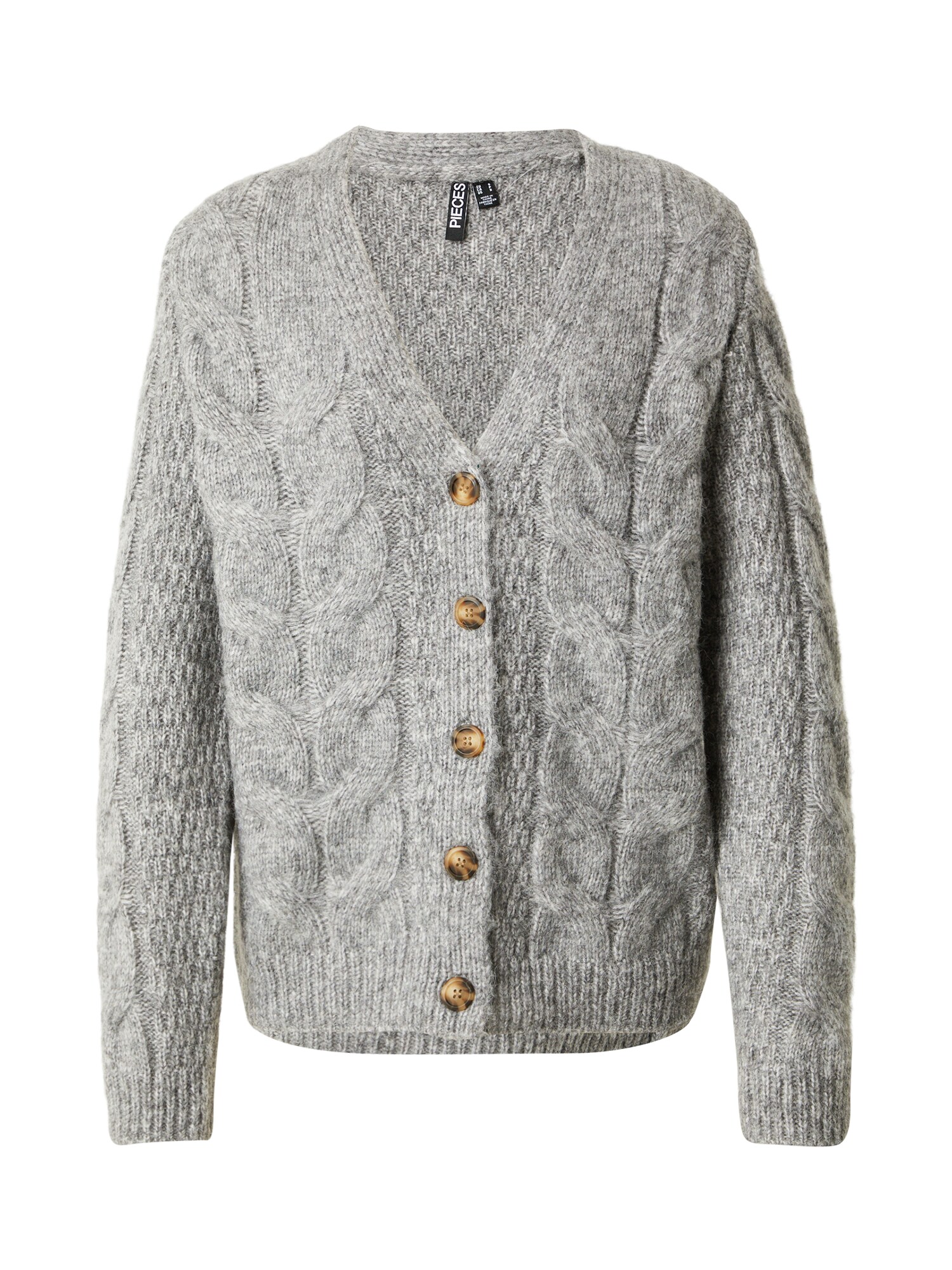 PIECES Geacă tricotată PCNINA  gri amestecat