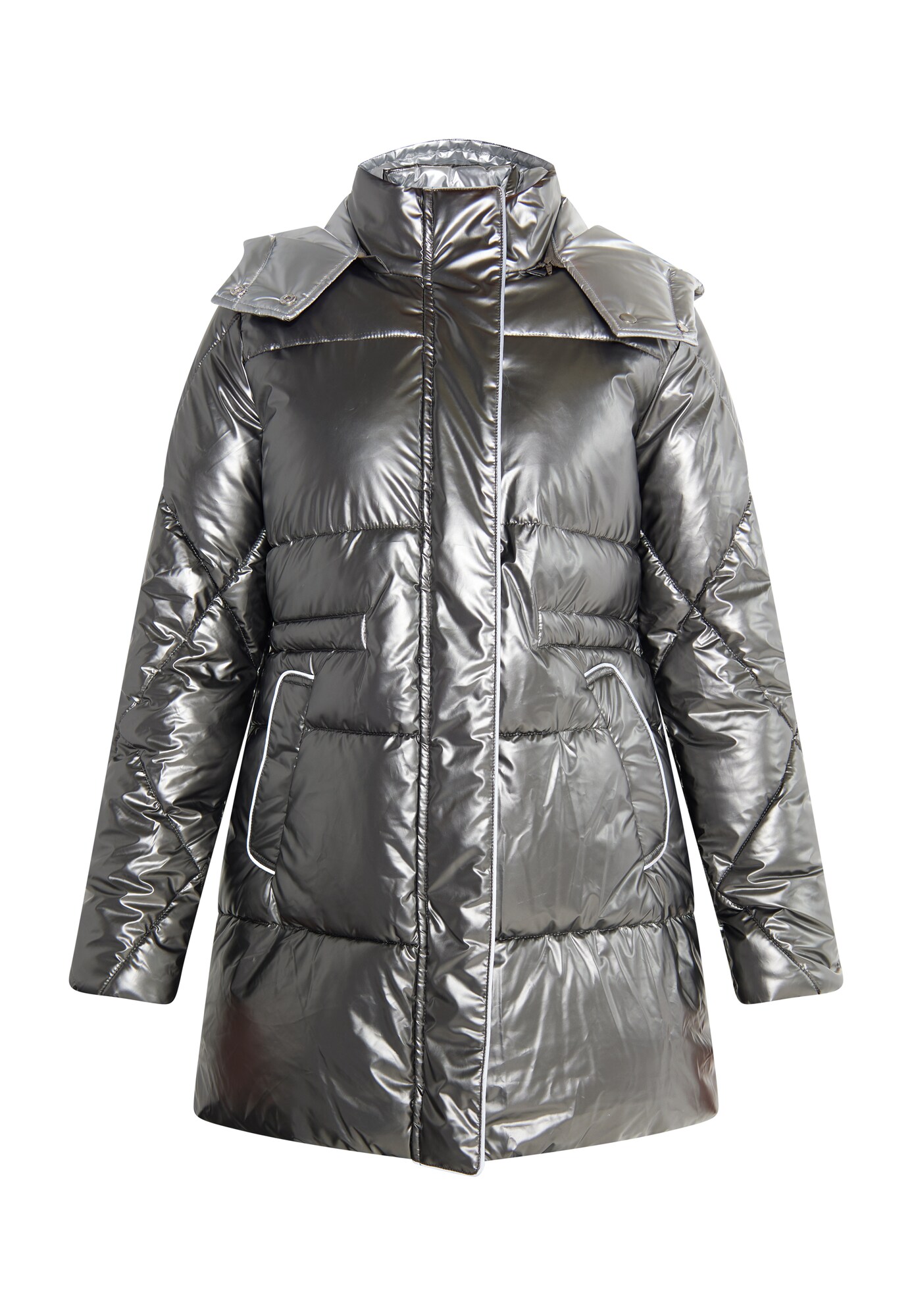 faina Geacă de iarnă  argintiu / alb