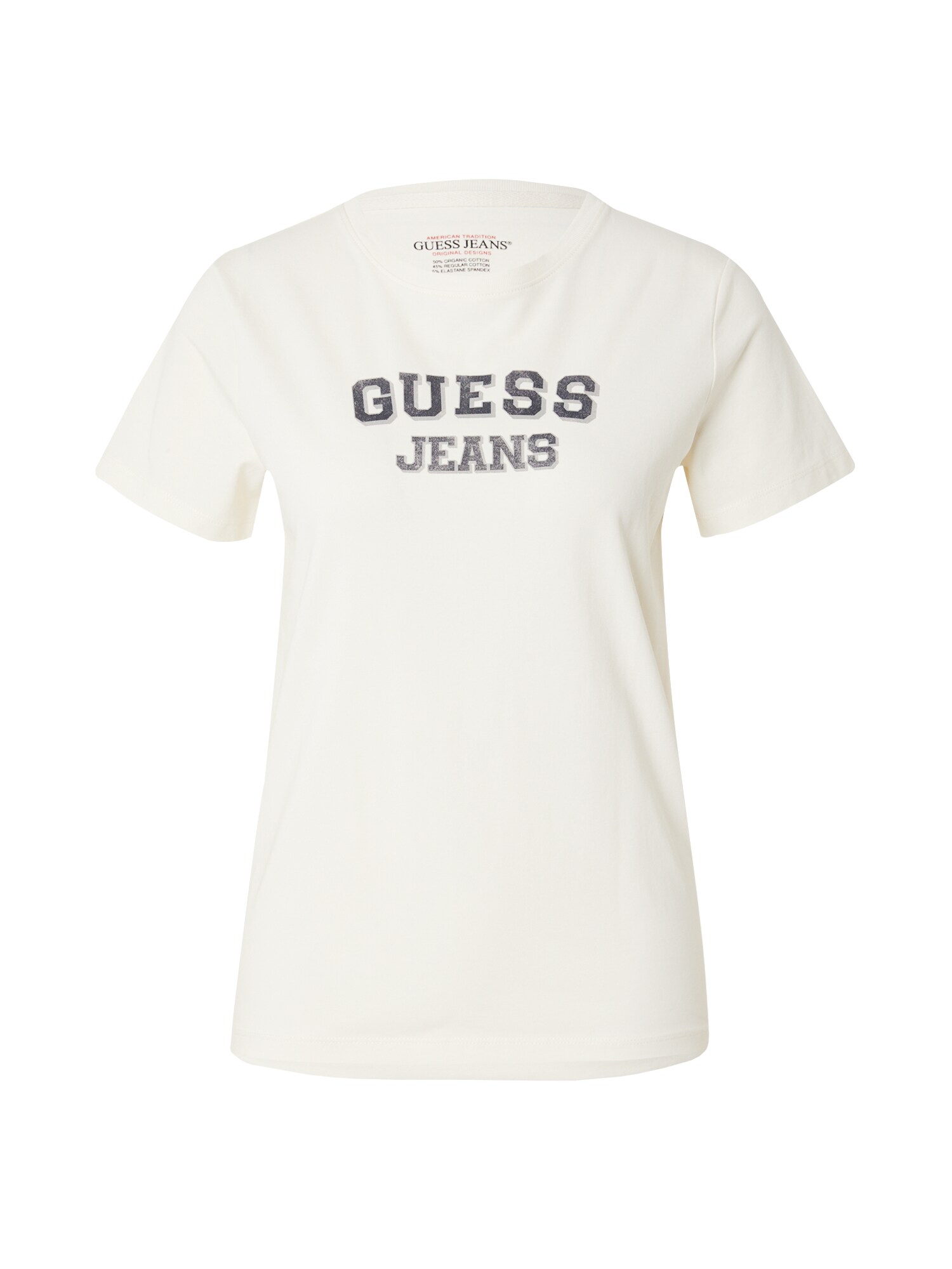 GUESS JEANS Tričko  piesková / grafitová / svetlosivá