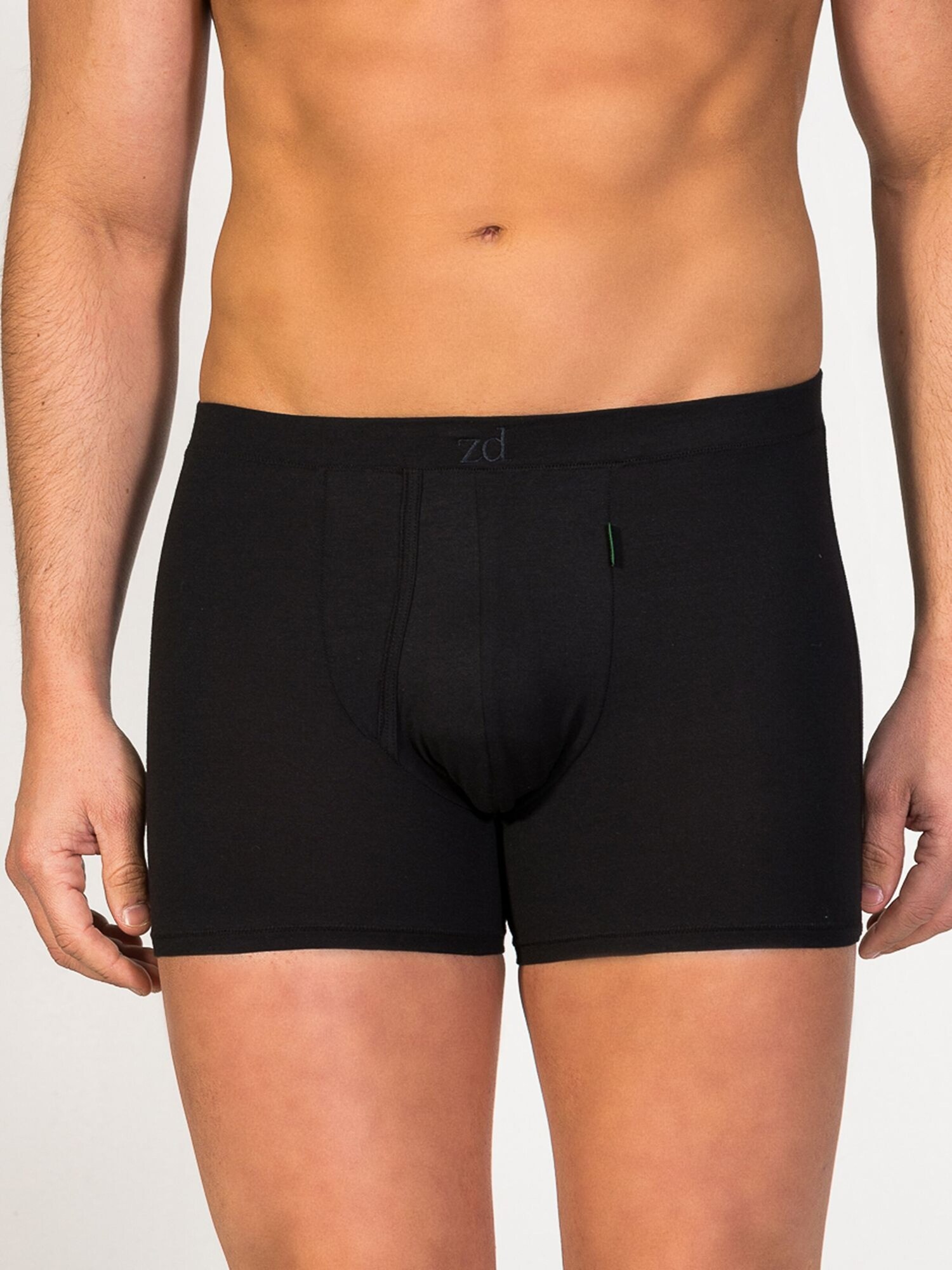 zd ZERO DEFECTS Calzoncillo boxer 'Heracles Soy fiber'  negro