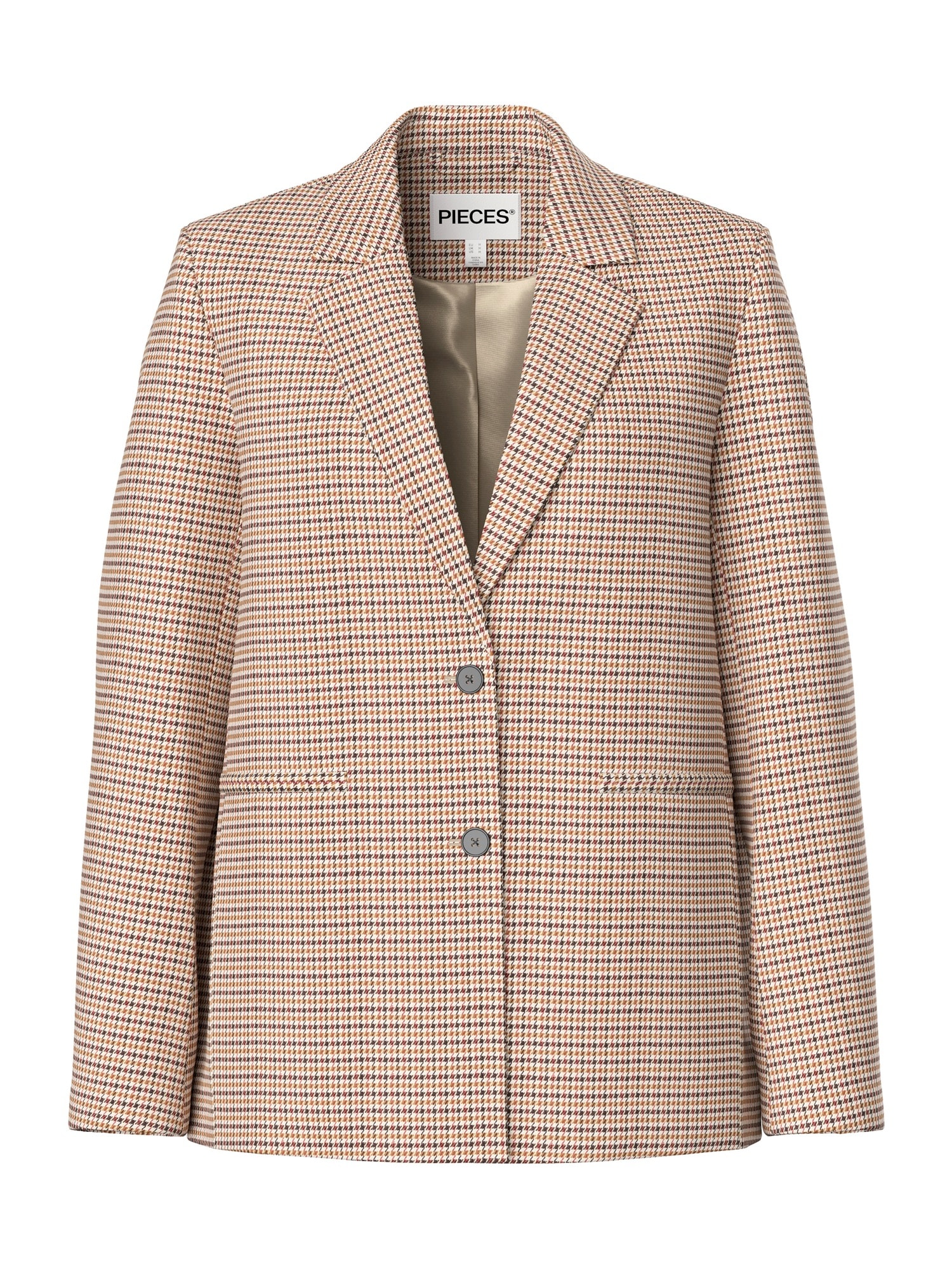 PIECES Sacou PCBOSELLA crem / maro caramel / castaniu / negru