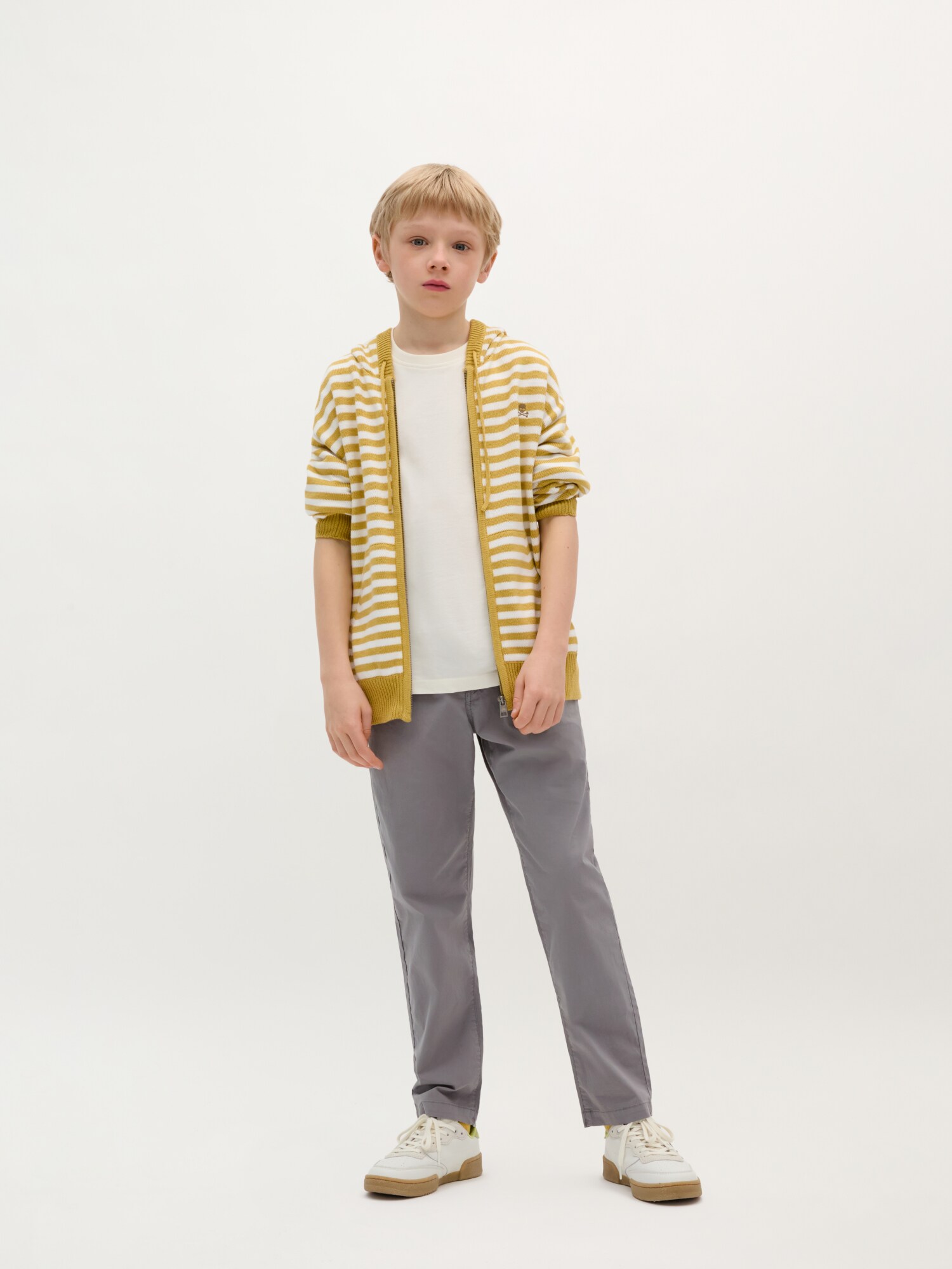 Thumbnail - Scalpers Stripes Zip Hoodie Tricot Kids