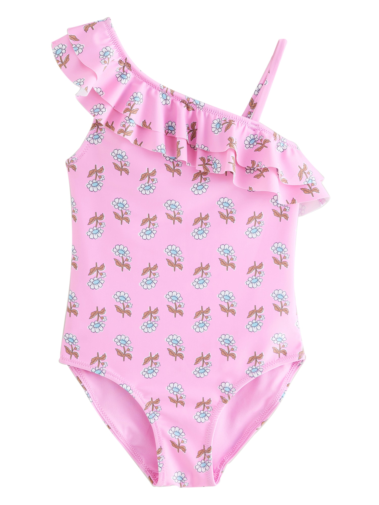 Next Costum de baie întreg  albastru deschis / maro / roz