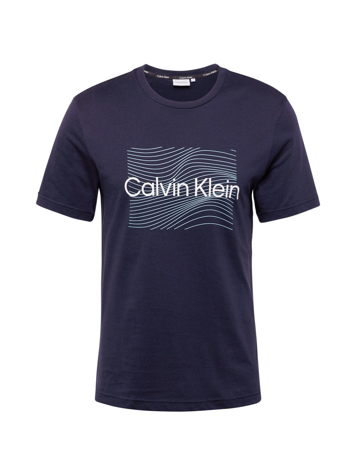 Calvin Klein Majica  mornarsko plava / azur / bijela