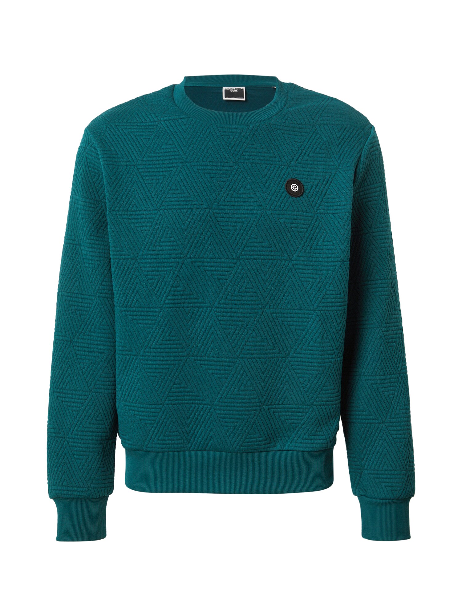 JACK & JONES Bluză de molton JCOGEO  verde închis