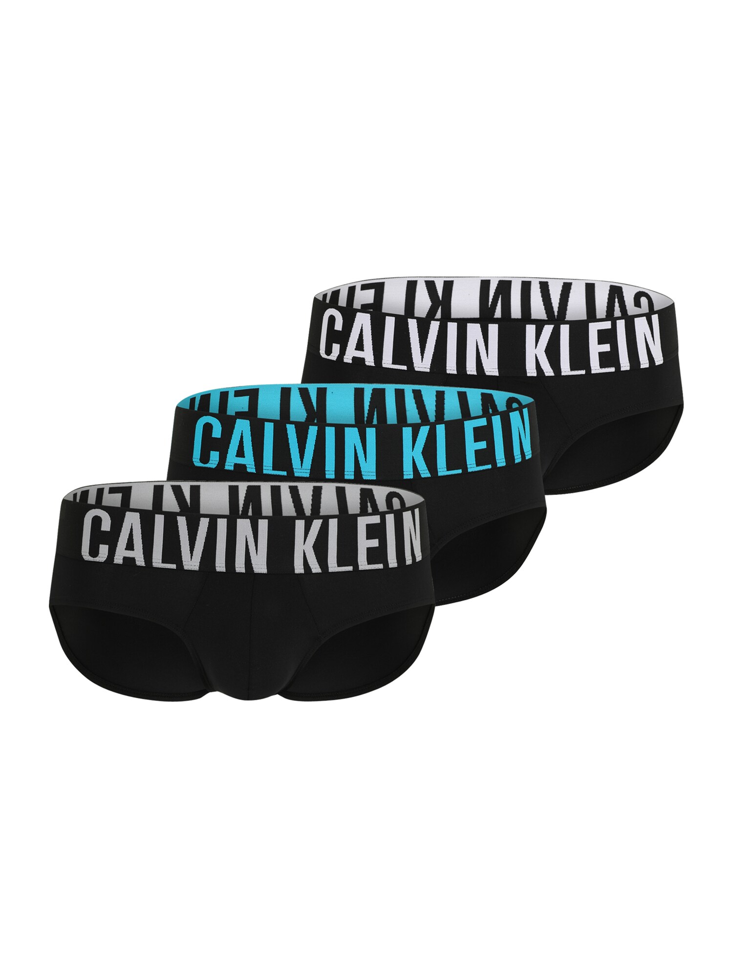 Calvin Klein Underwear Slip  albastru aqua / gri / negru / alb