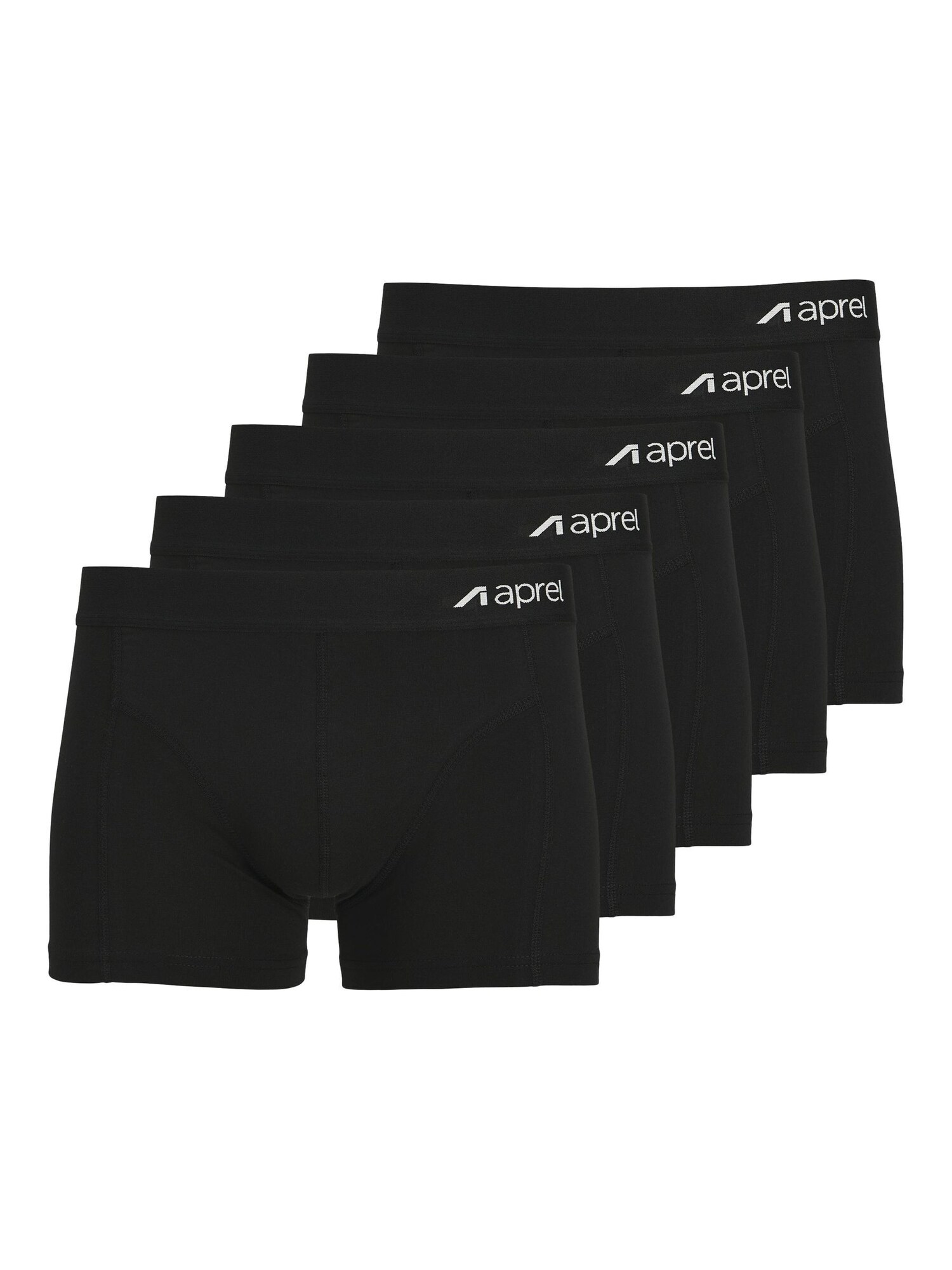 aprel Calzoncillo boxer  negro / blanco