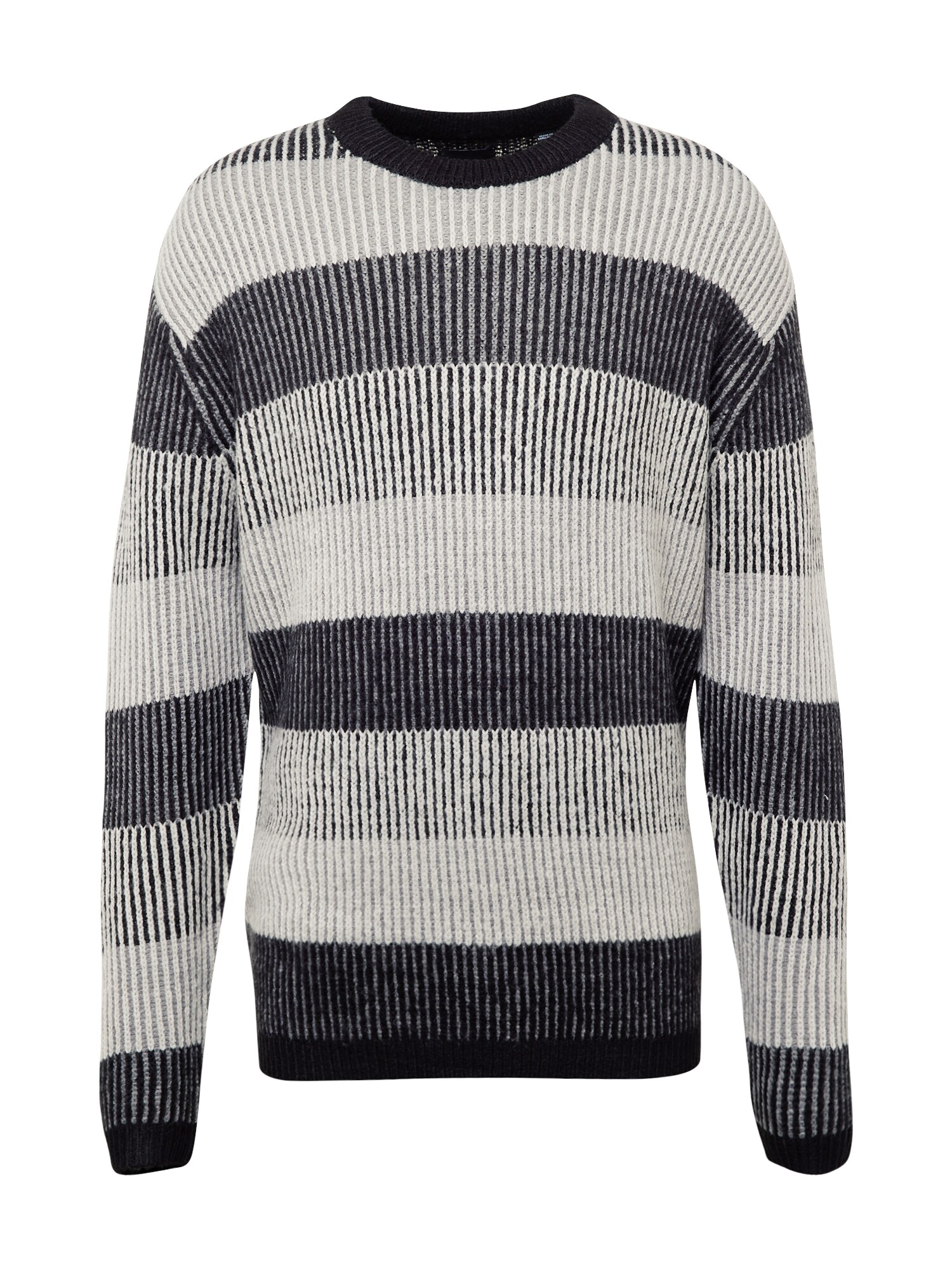 Only & Sons Sveter 'TONY'  sivá / čierna / biela
