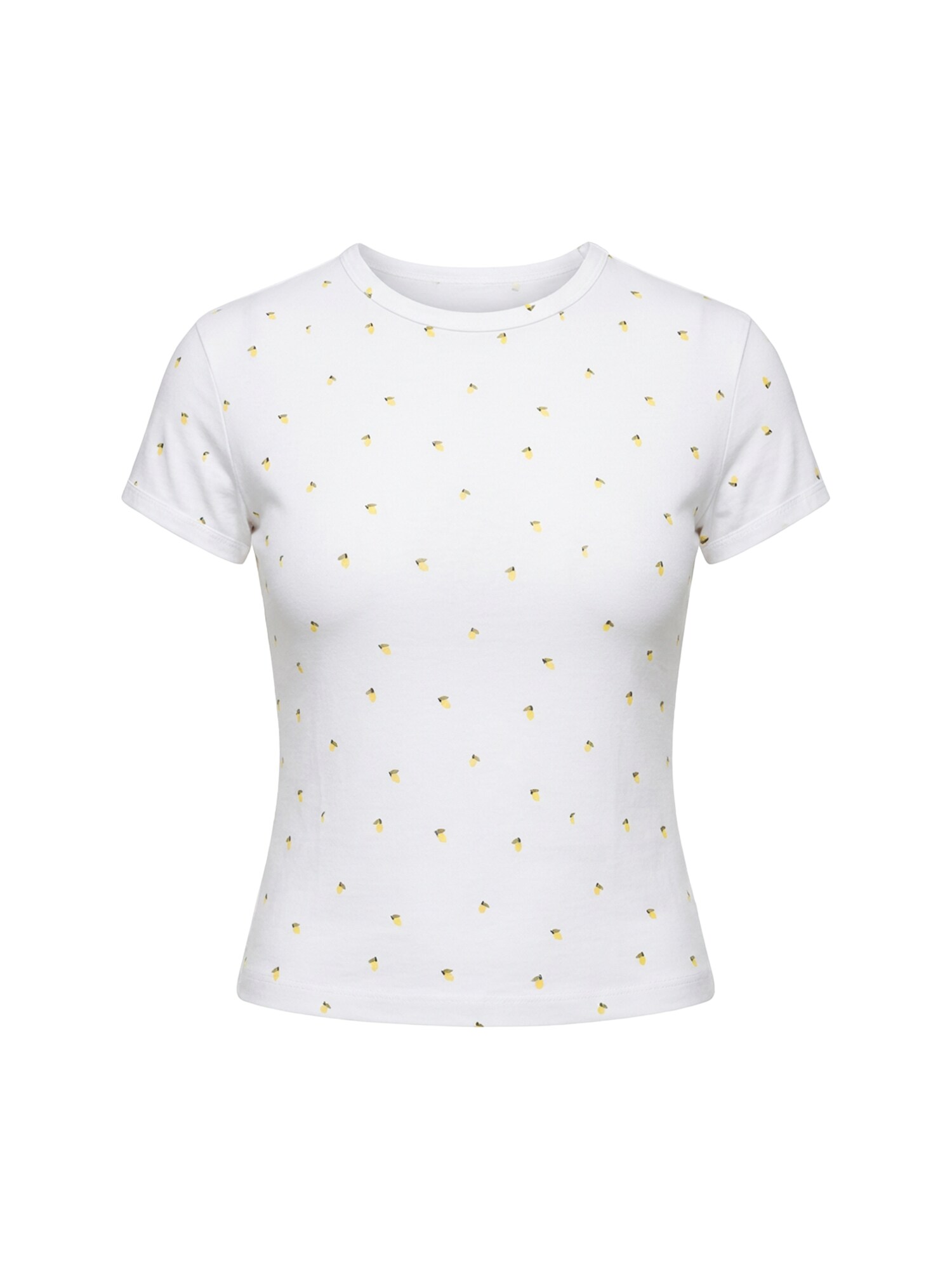 studioselect Tricou AVENA  galben lămâie / oliv / alb