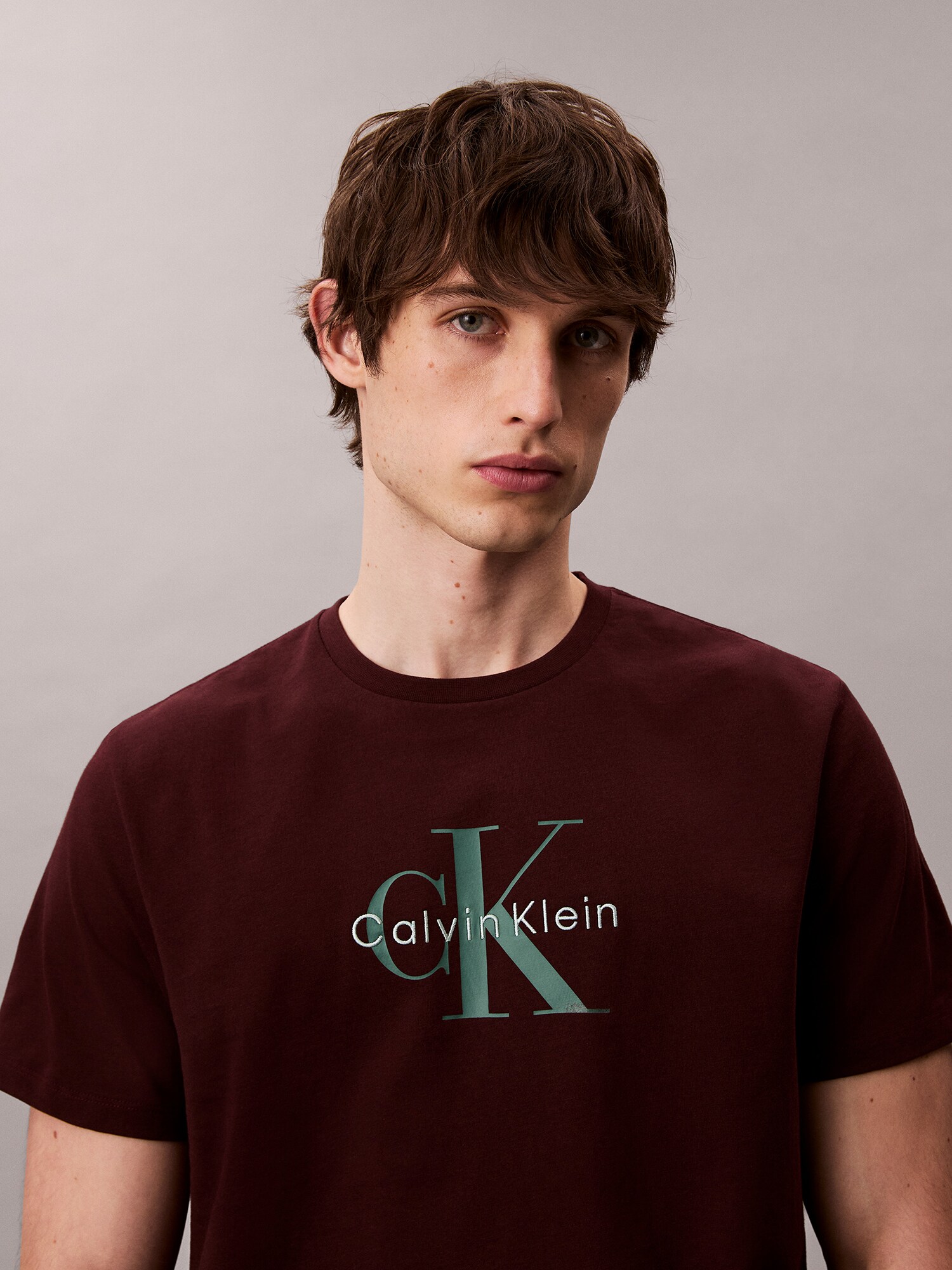 Calvin Klein Jeans Tričko 'Hero' čokoládová / mätová / pastelovo zelená (obrázok 6)