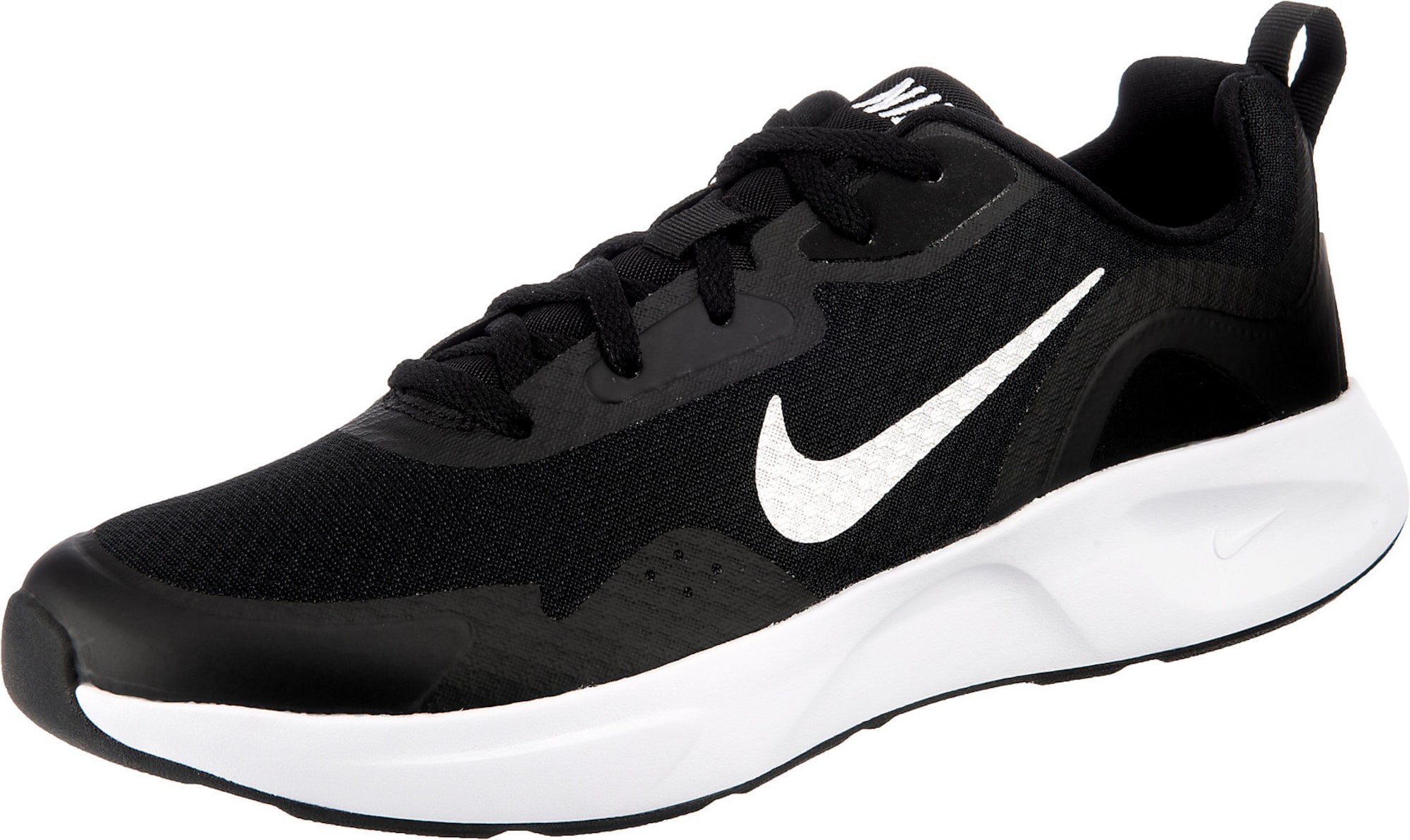 Nike Sportswear Zemie brīvā laika apavi melns / balts