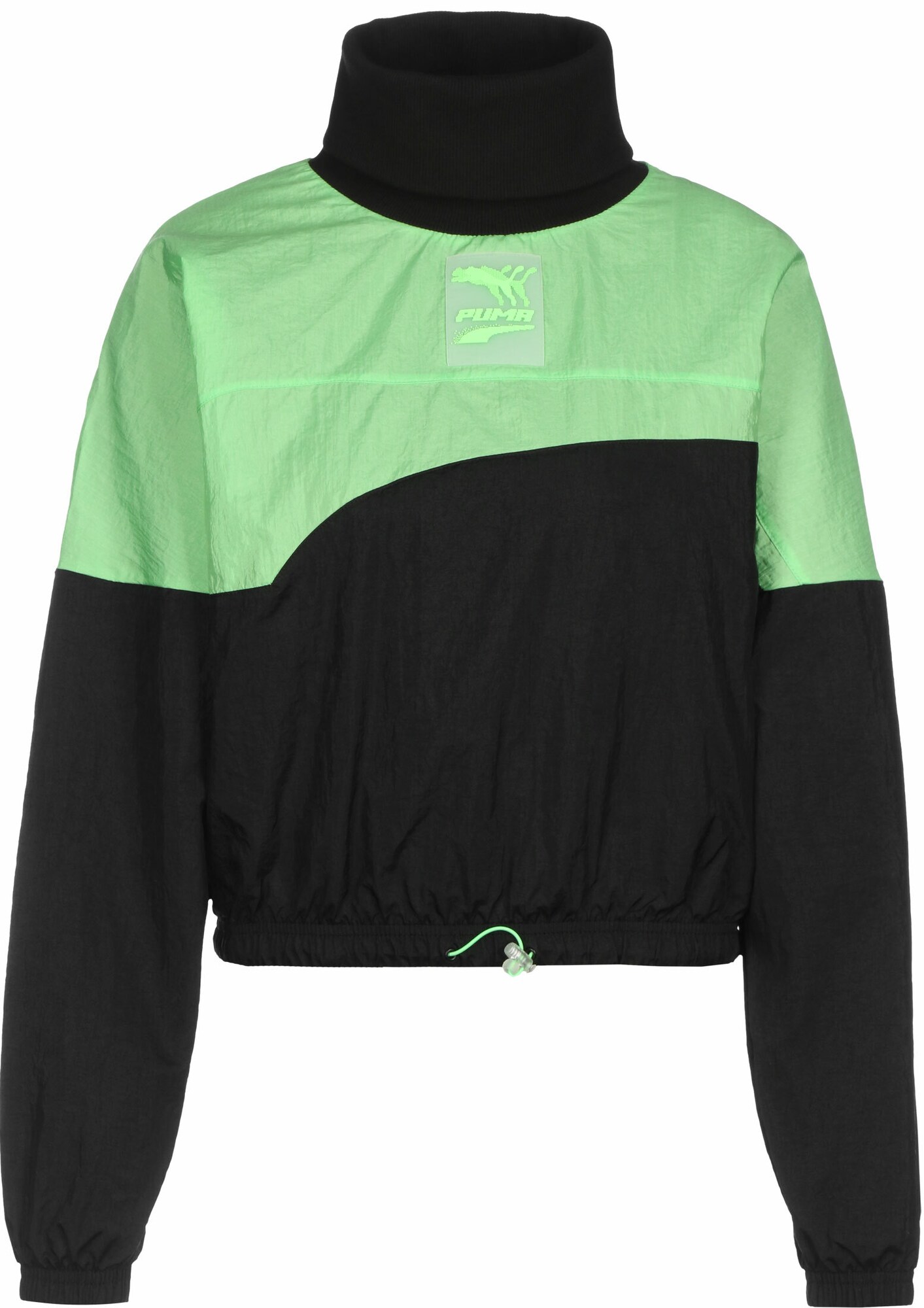 PUMA Sportinio tipo megztinis  neoninė žalia / juoda