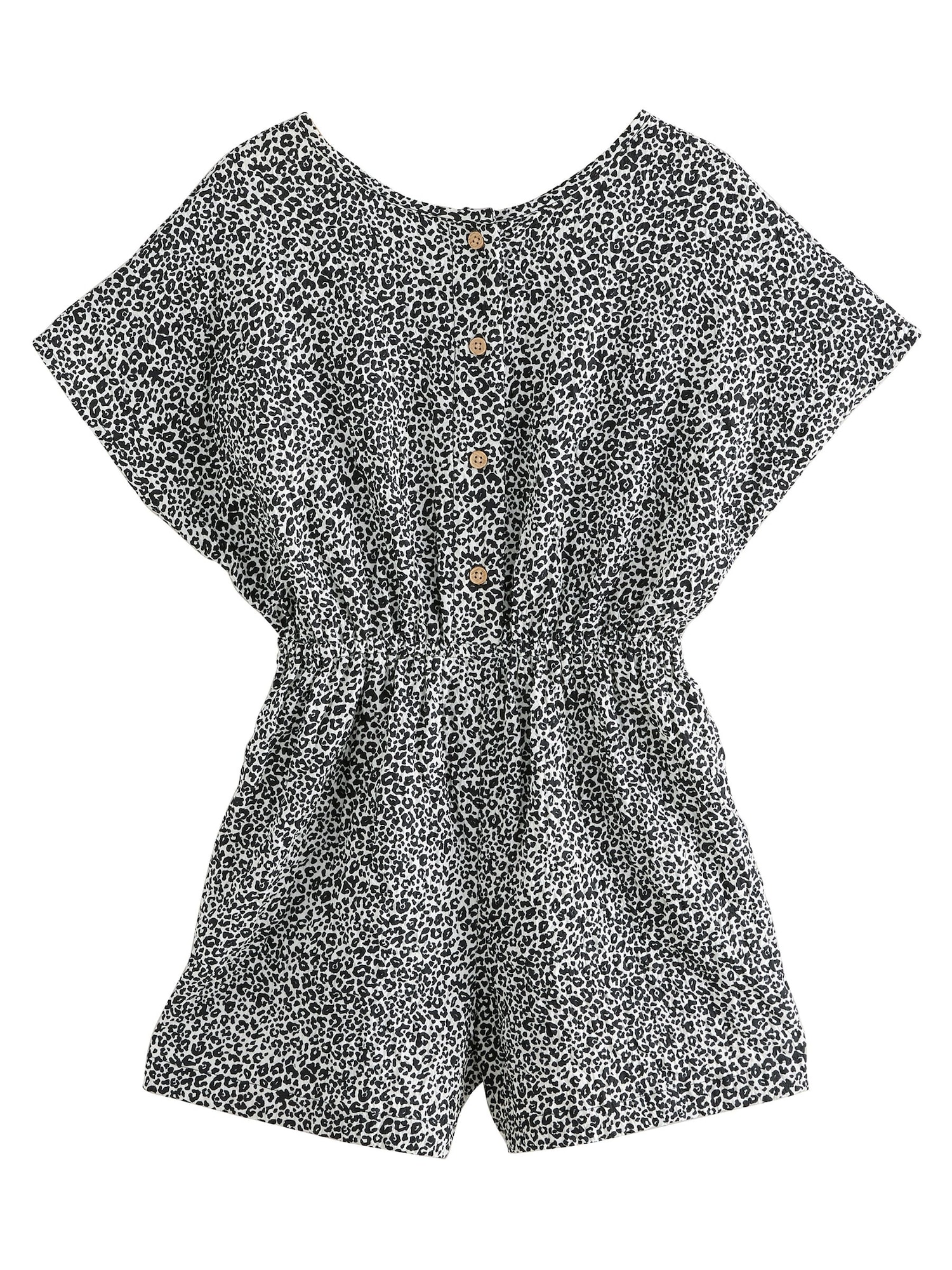 Next Salopetă  negru / alb