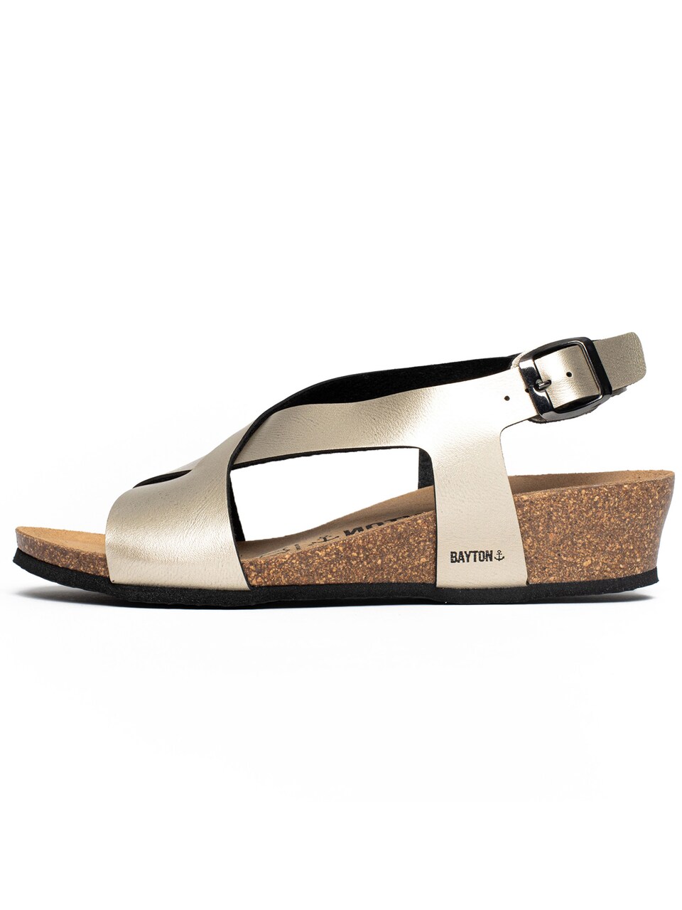 Sandal 'Salamanque' brun / guld