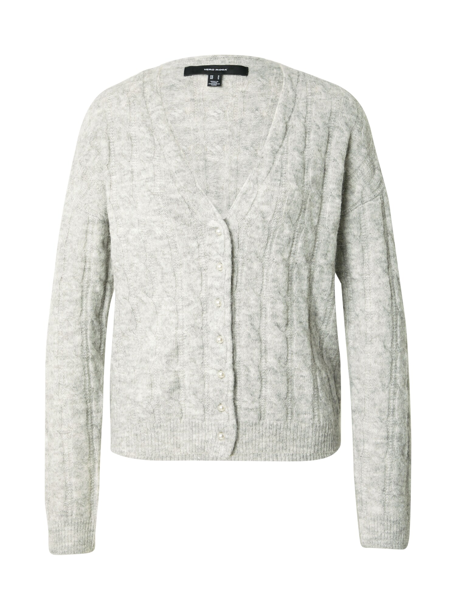 VERO MODA Geacă tricotată 'VMMARLIN'  gri
