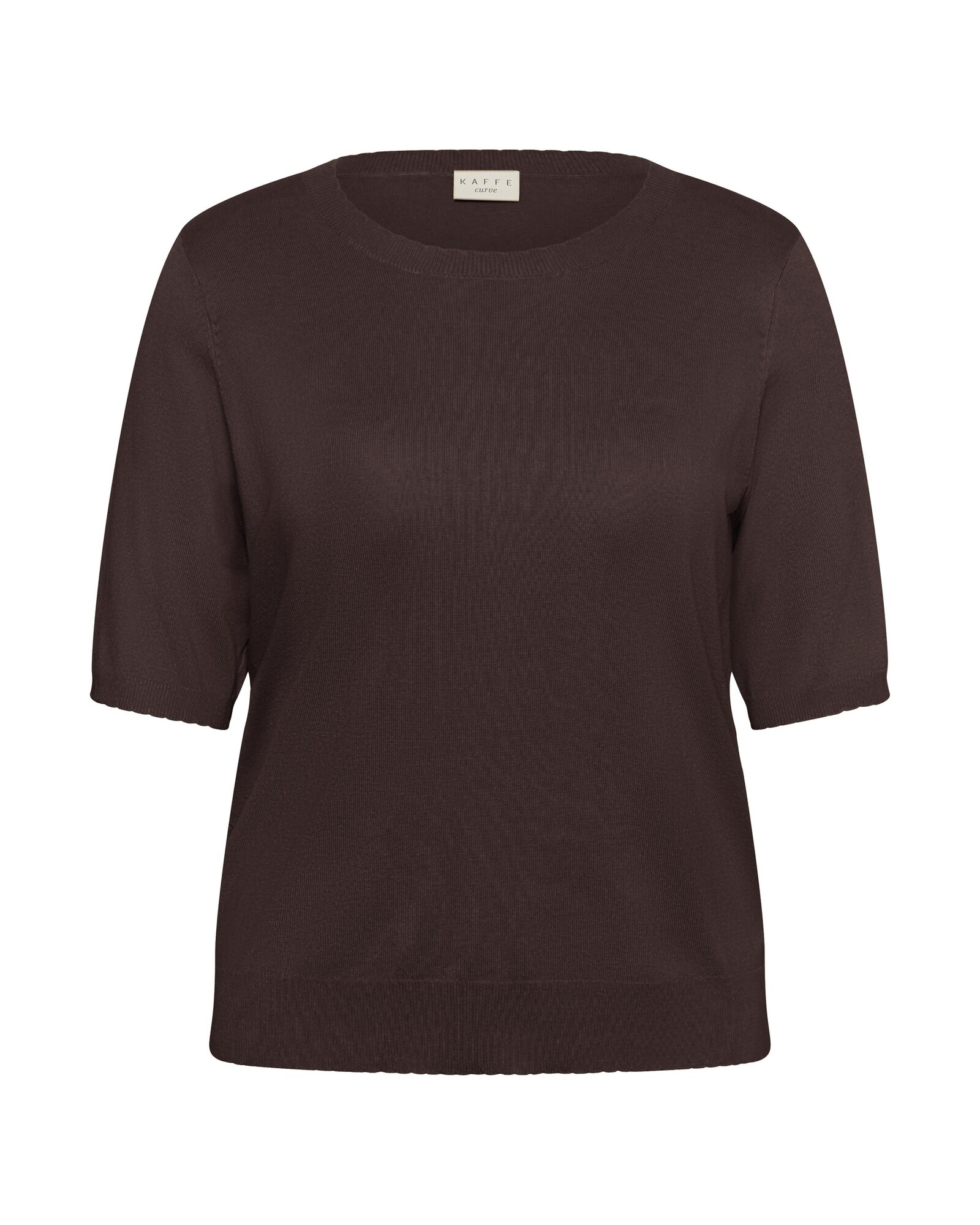 KAFFE CURVE Jersey 'KCLizzy'  marrón oscuro