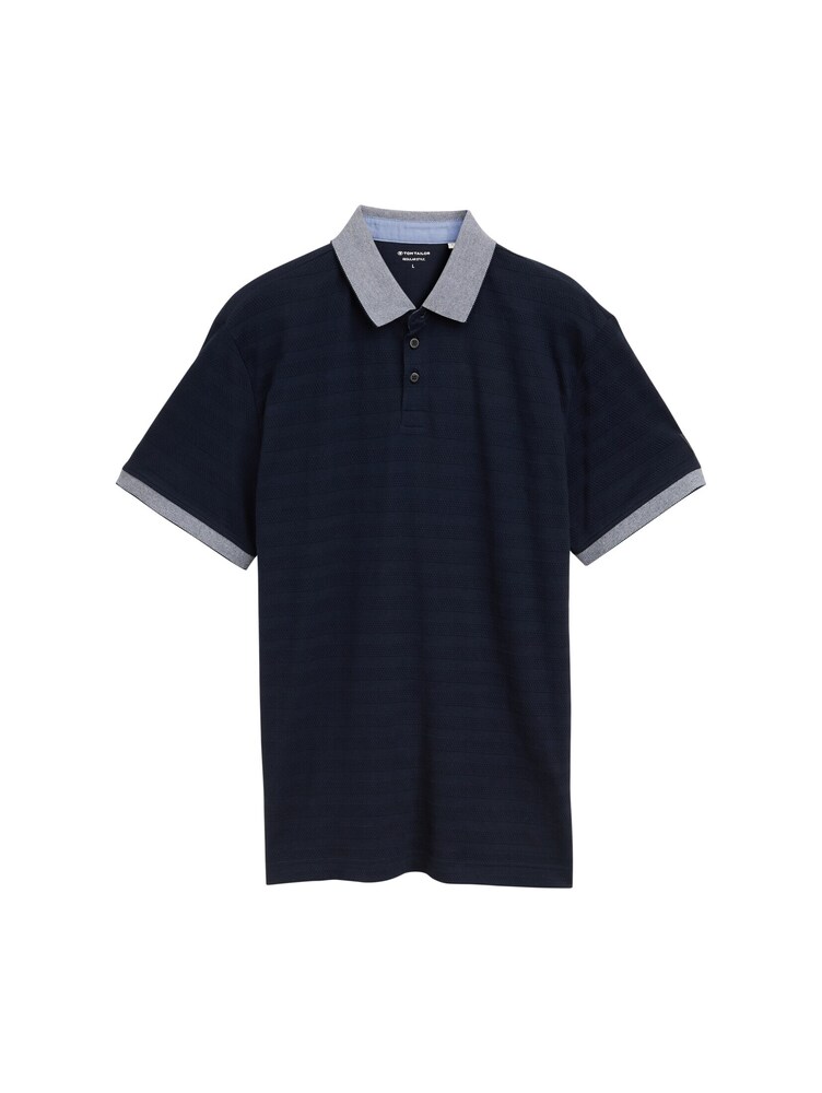 TOM TAILOR Poloshirt Herren Größe XXXL dunkelblau / blaumeliert
