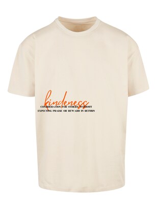 F4NT4STIC Shirt ‘Kindness’ Sand / Oranje / Zwart